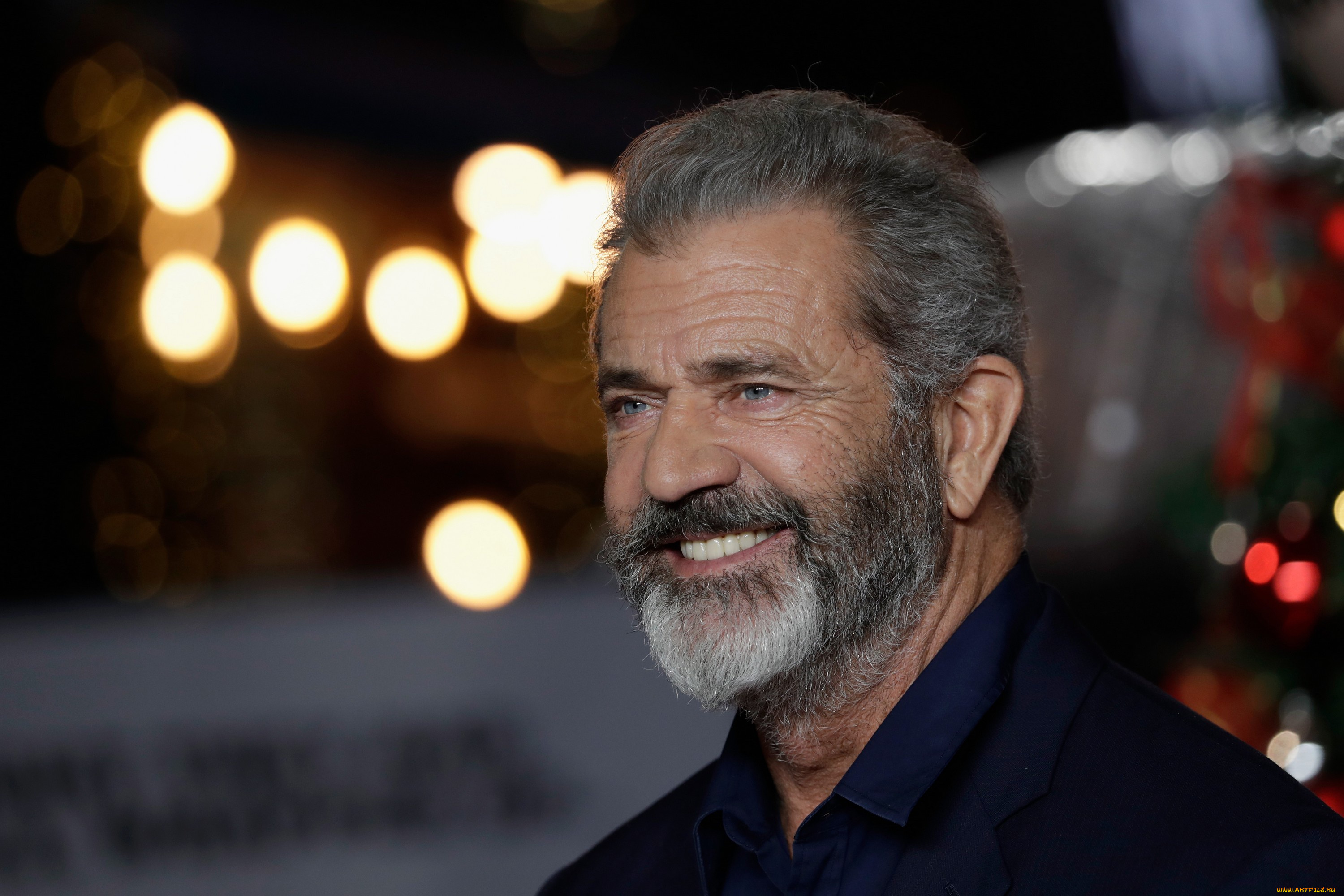 мужчины, mel, gibson, мэл, гибсон, улыбка, седая, борода, актер, мужчина, режиссер