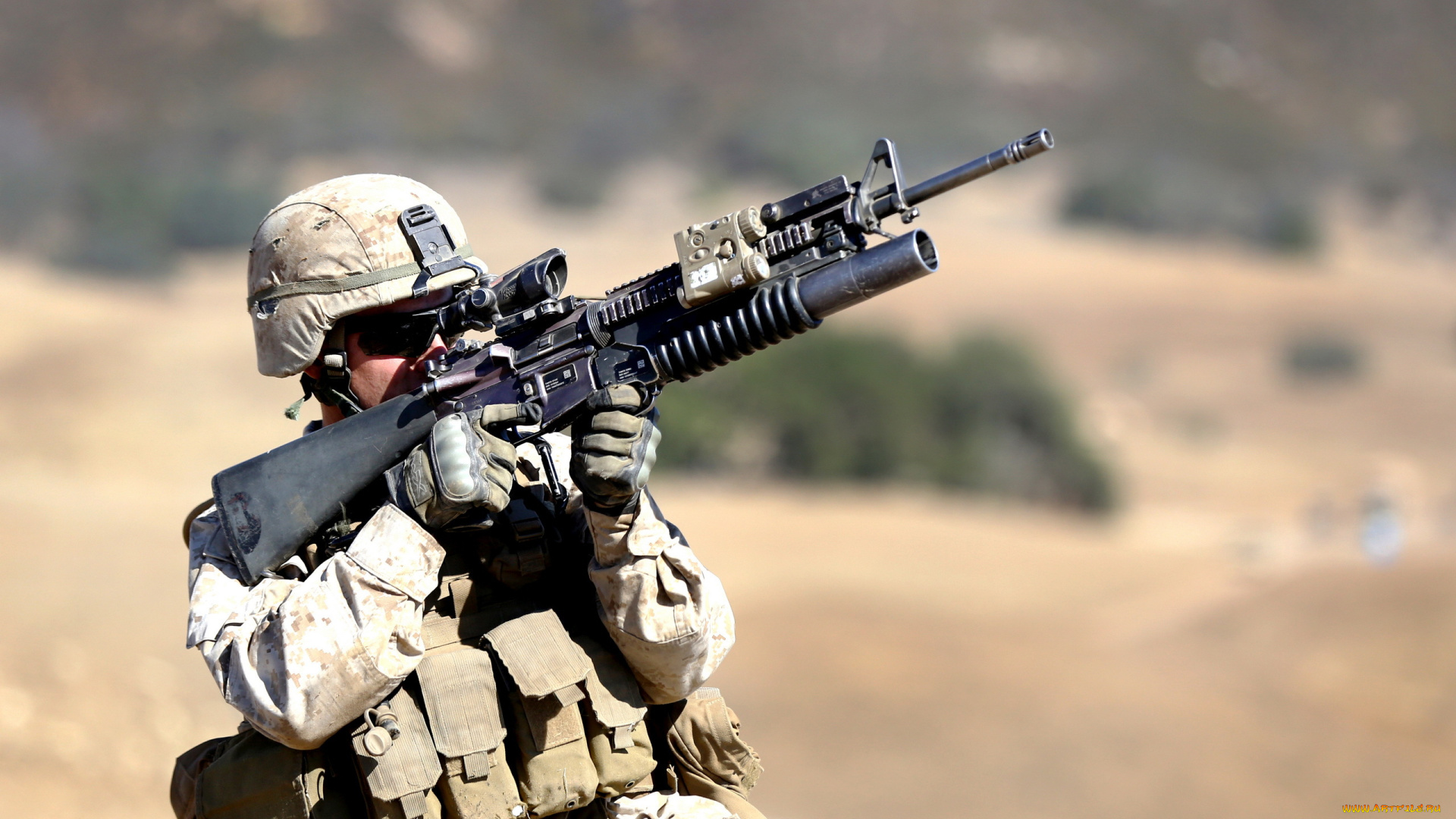 оружие, армия, спецназ, training, medium, machine, gun, united, states, marine, corps