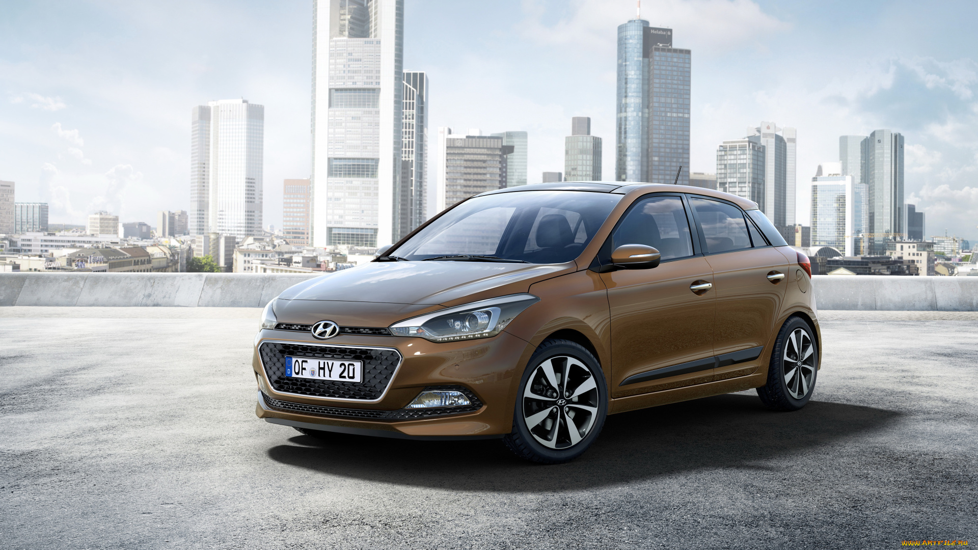 2014, hyundai, i20, автомобили, hyundai, кофейный