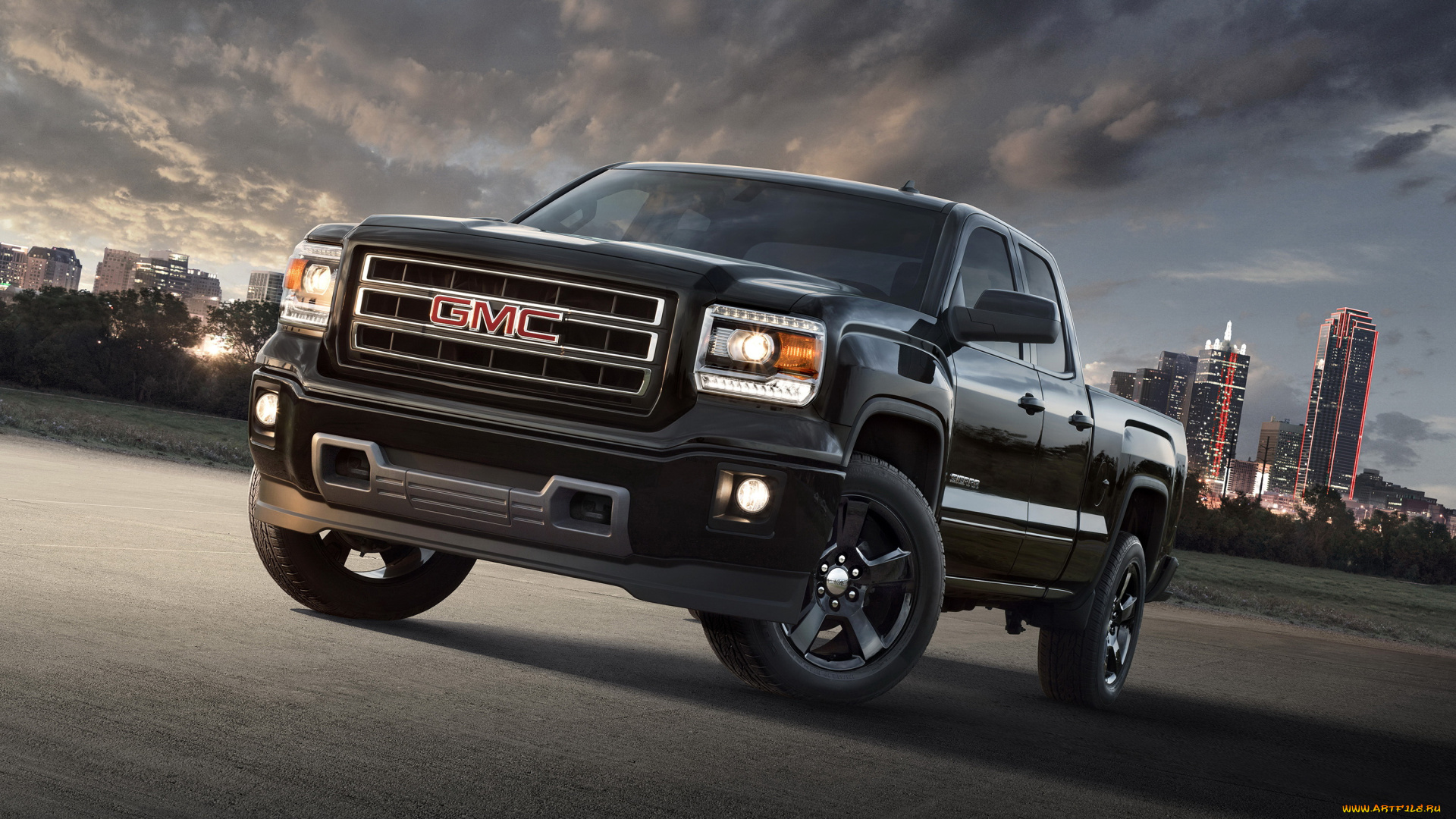 2015, gmc, sierra, elevation, edition, автомобили, gm-gmc, закат, металлик, тюнинг, черный, elevation, sierra, gmc