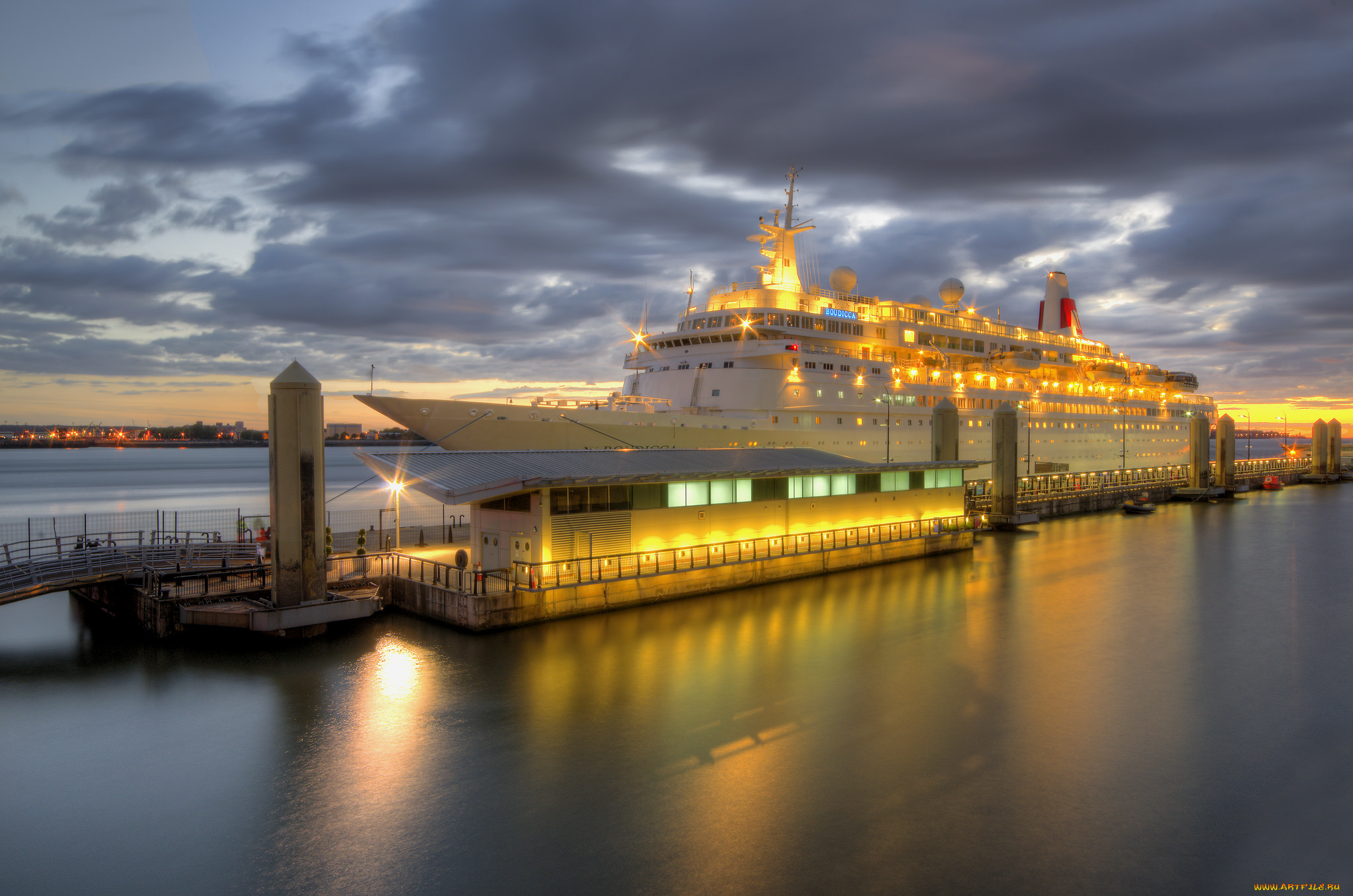 mv, boudicca, корабли, лайнеры, лайнер, причал, порт