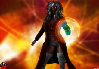 Картинка 3д+графика фантазия+ fantasy взгляд девушка магия