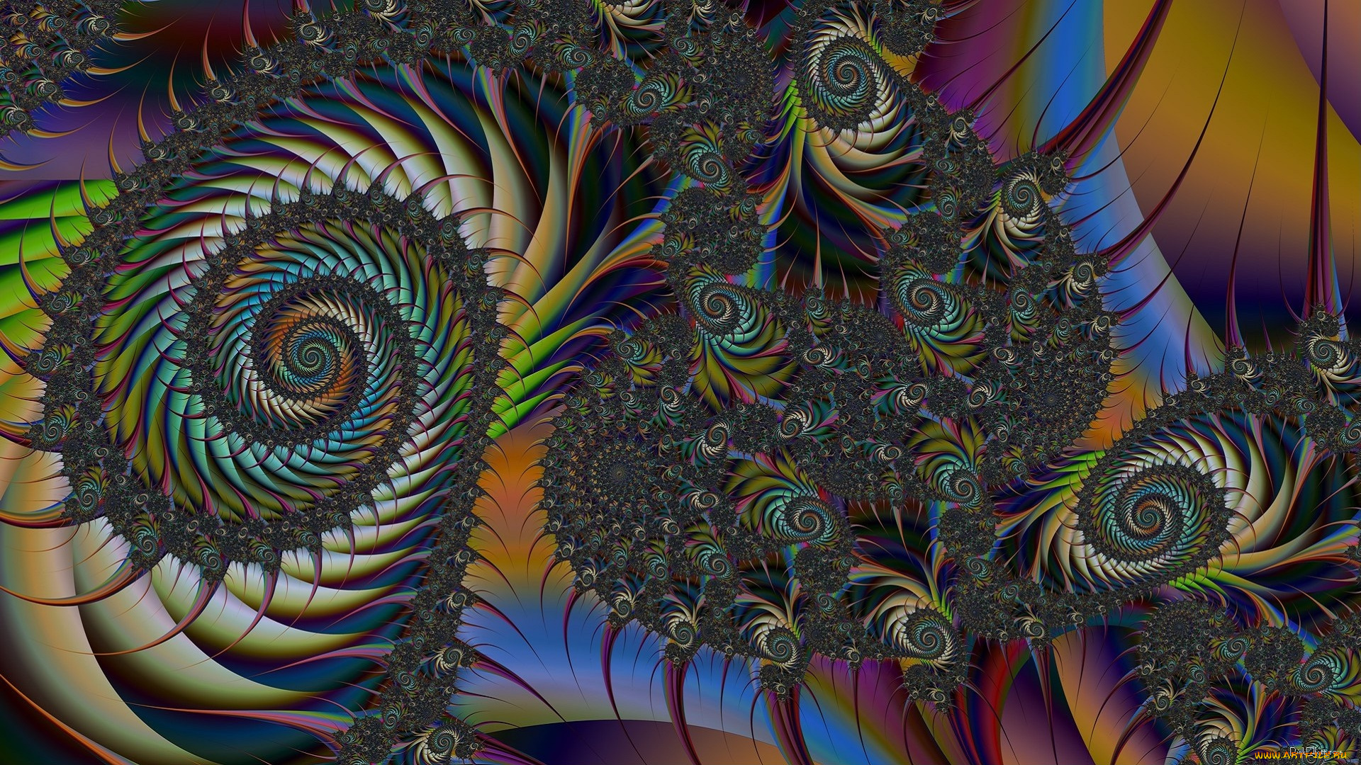 3д, графика, фракталы, , fractal, цвета, фон, узор