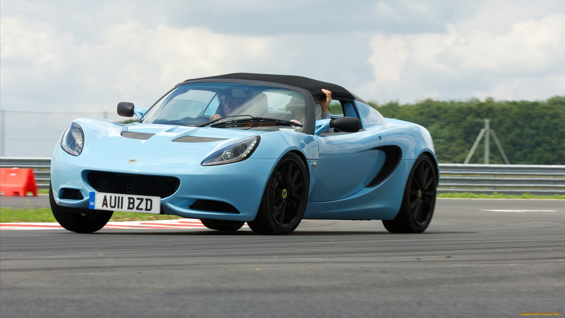 автомобили, lotus, лотус, элиз, elise, голубой, дорога, трасса