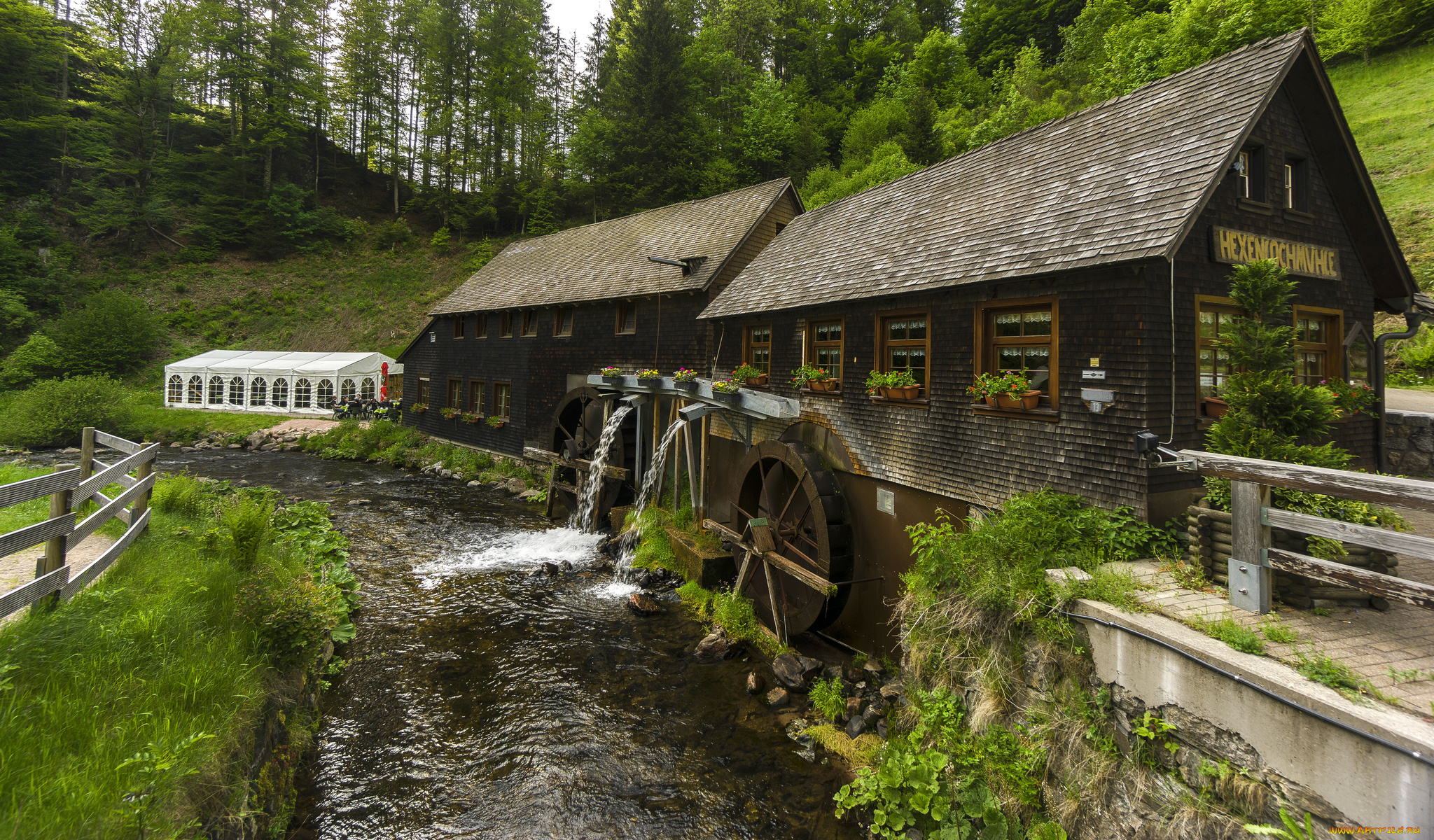 разное, мельницы, мельница, водяная