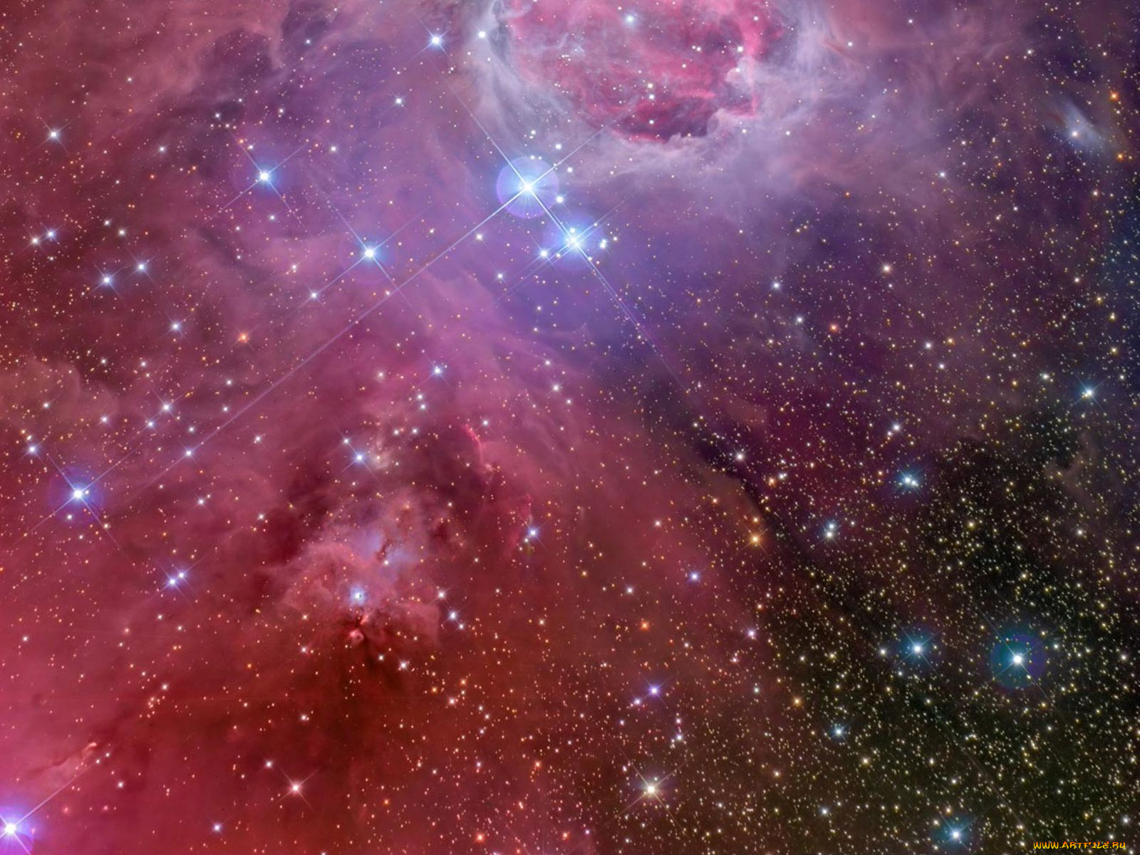 m42, туманность, ориона, космос, галактики, туманности