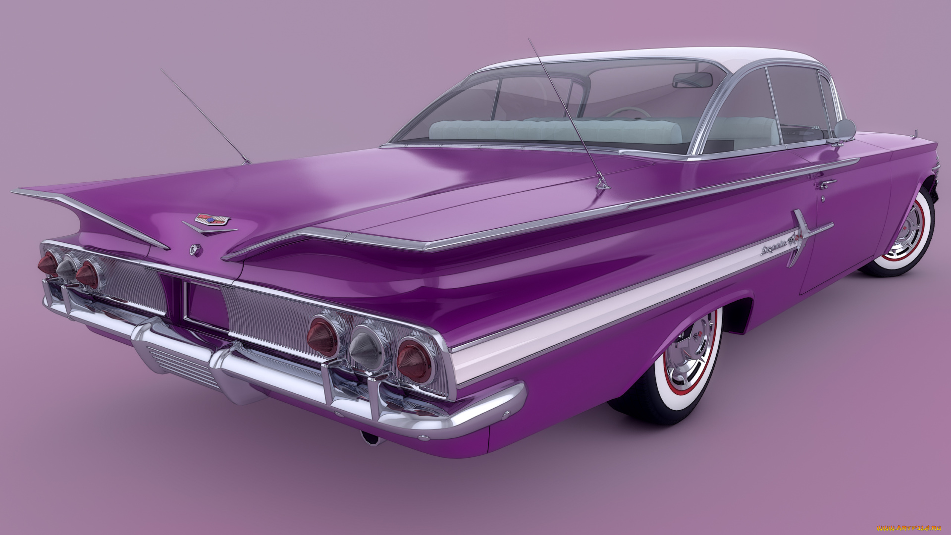 автомобили, 3д, impala, 1960, chevrolet