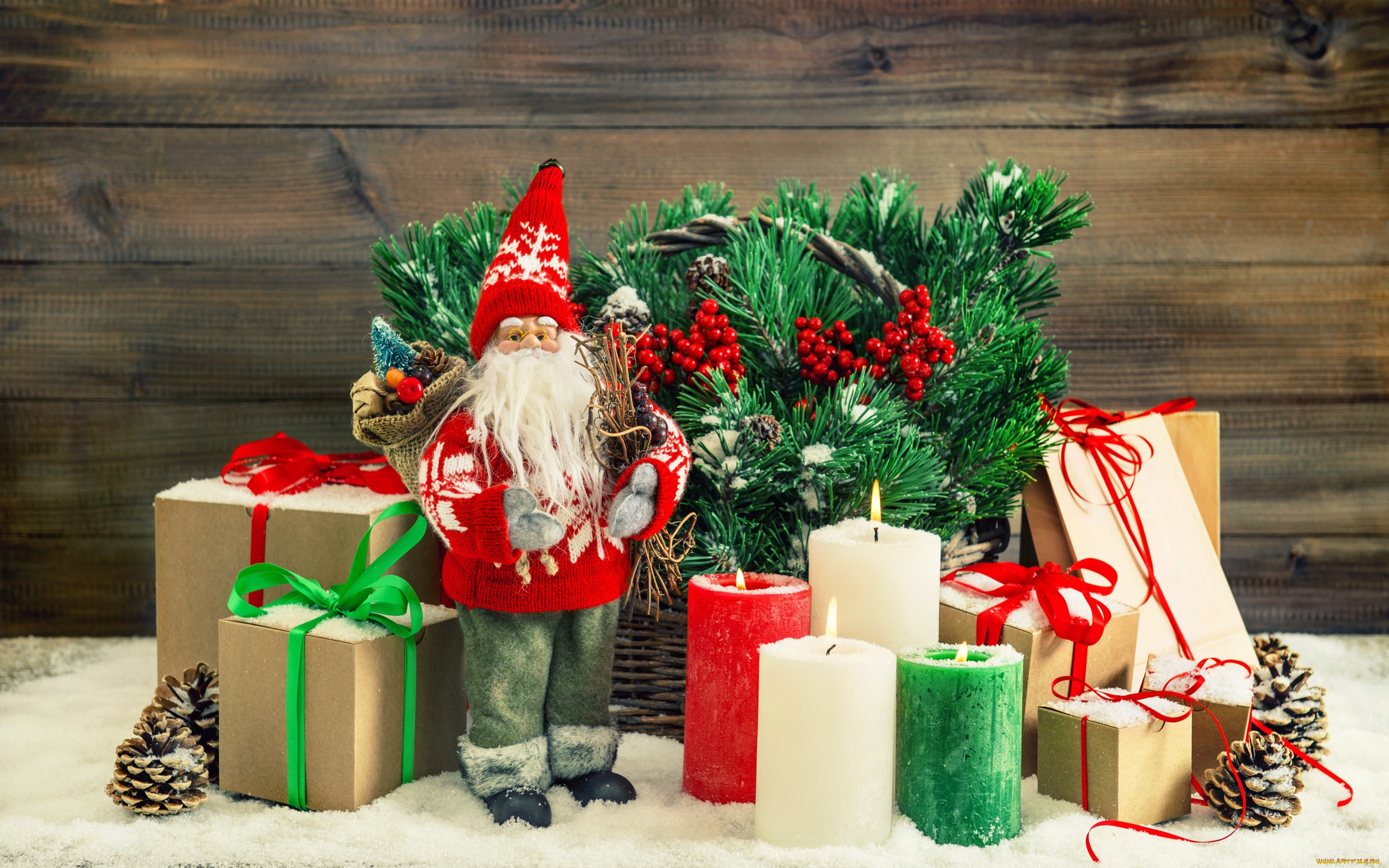праздничные, подарки, и, коробочки, свечи, подарки, рождество, украшения, новый, год, merry, елка, gifts, decoration, xmas, christmas, снег