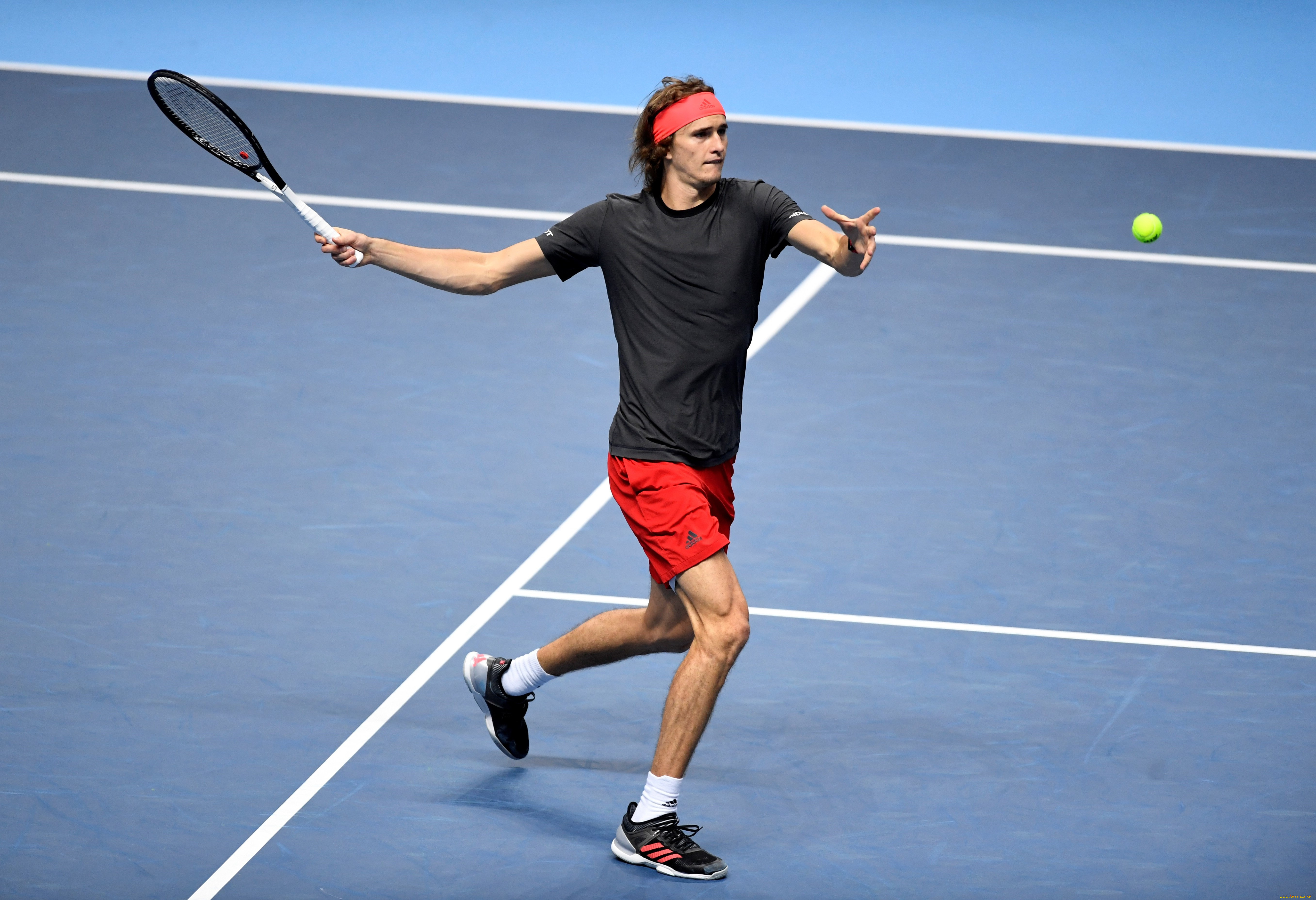 спорт, теннис, взгляд, мужчина, ракетка, корт, фон, игра, alexander, zverev