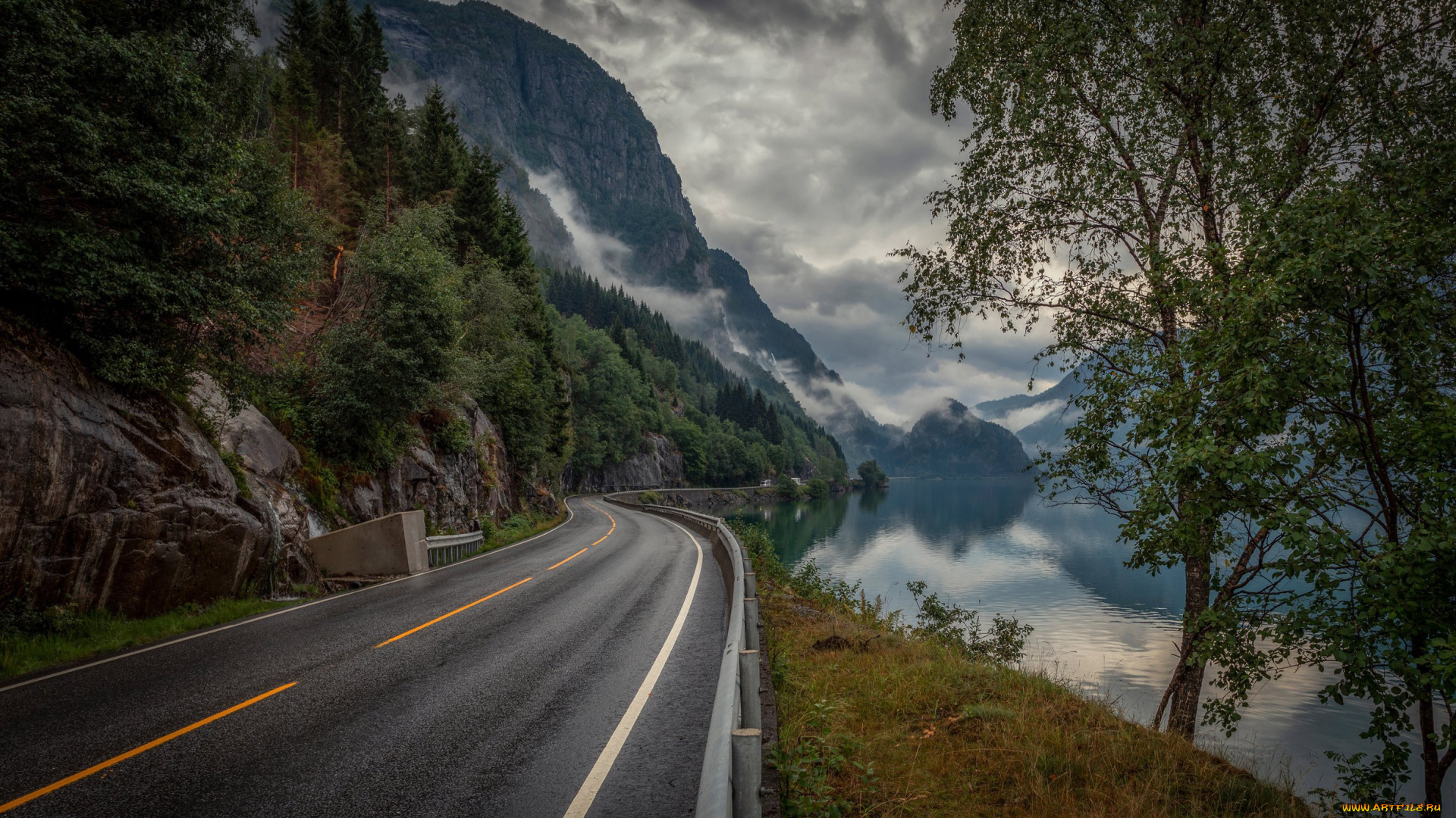 природа, дороги, норвегия
