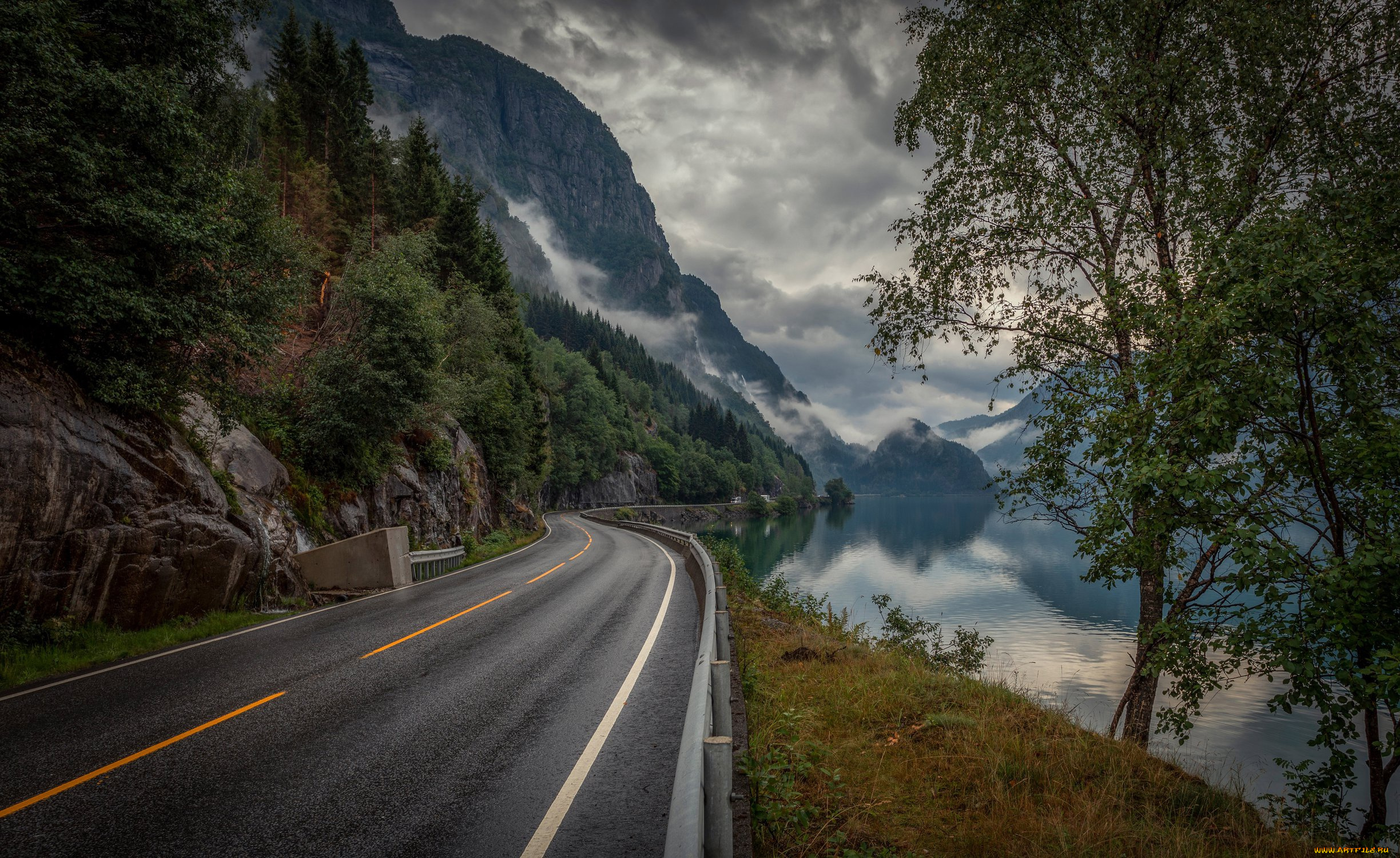 природа, дороги, норвегия