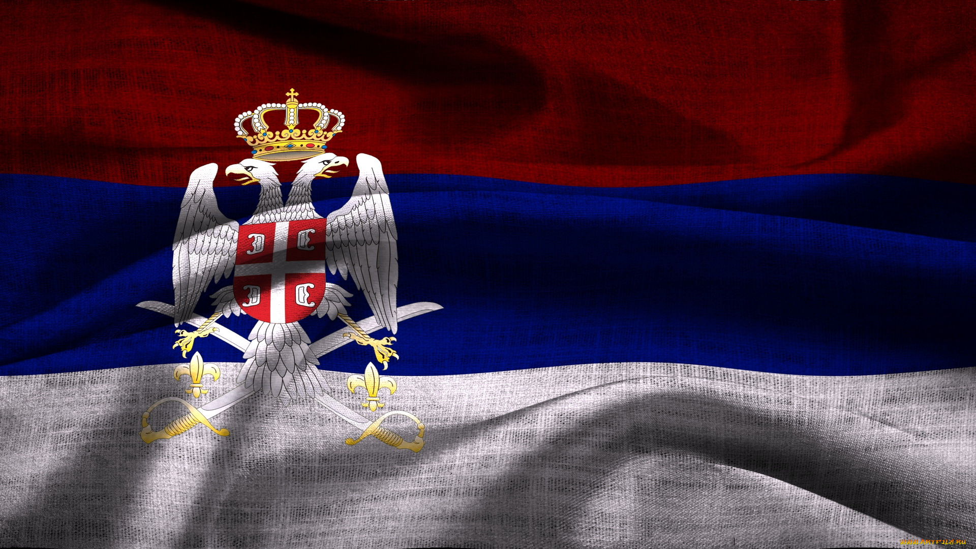 разное, флаги, гербы, флаг, сербии