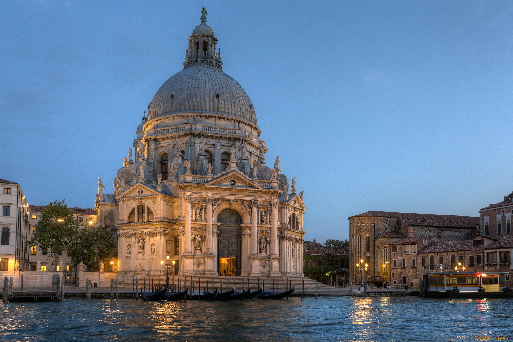 города, венеция, италия, канал, архитектура, собор