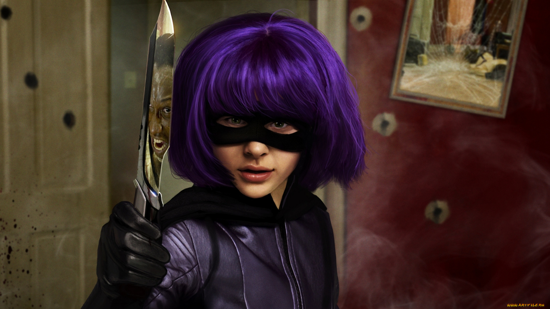 кино, фильмы, kick-ass, актриса, девушка, маска, пародия, комедия, фильм, hit-girl, убивашка, chloe, moretz