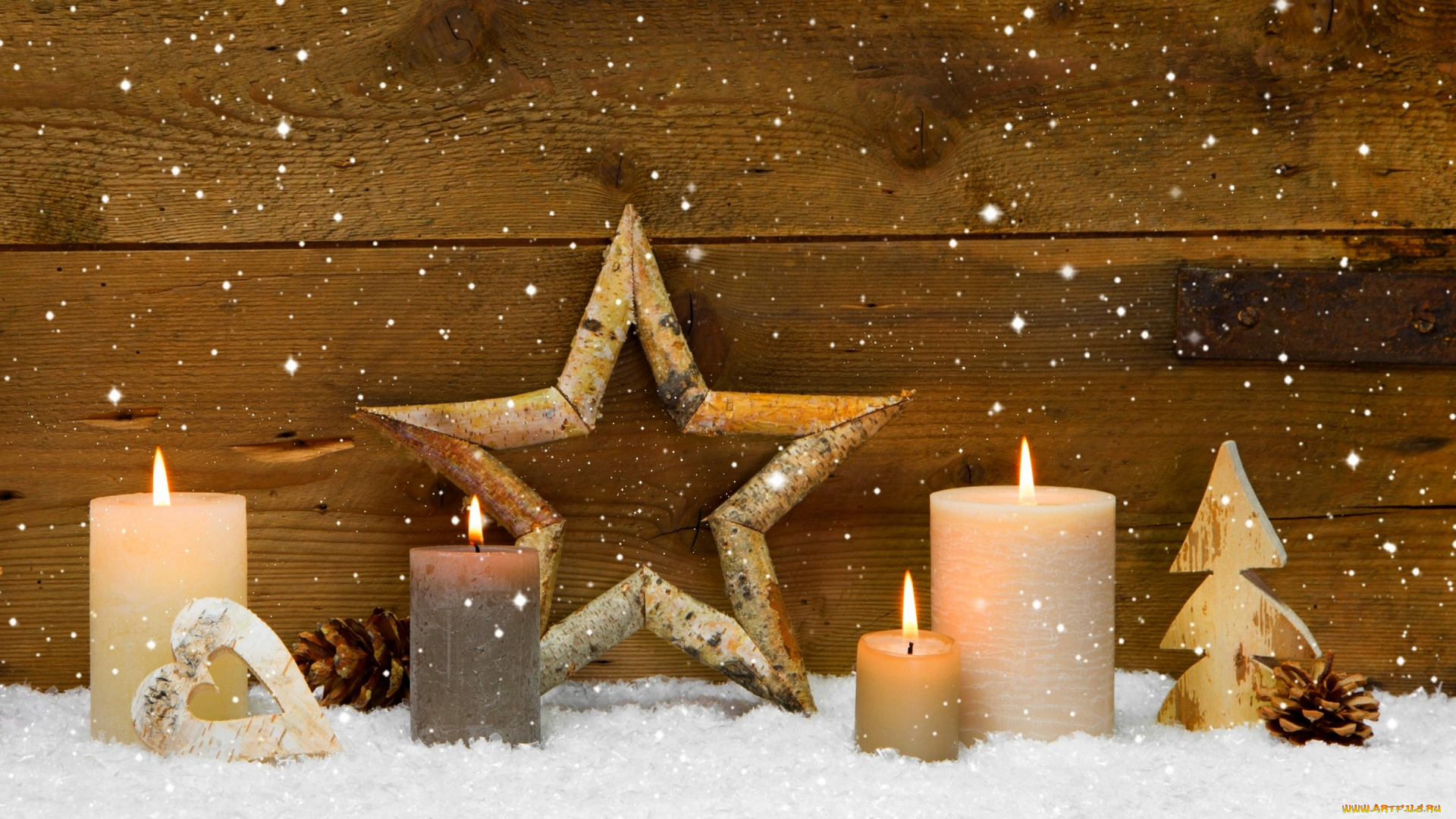 праздничные, новогодние, свечи, winter, candles, star, cones, holiday, heart, merry, christmas, decoration, сердце, праздник, зима, с, рождеством, христовым, рождественские, украшения, свечи, звезды, конусы