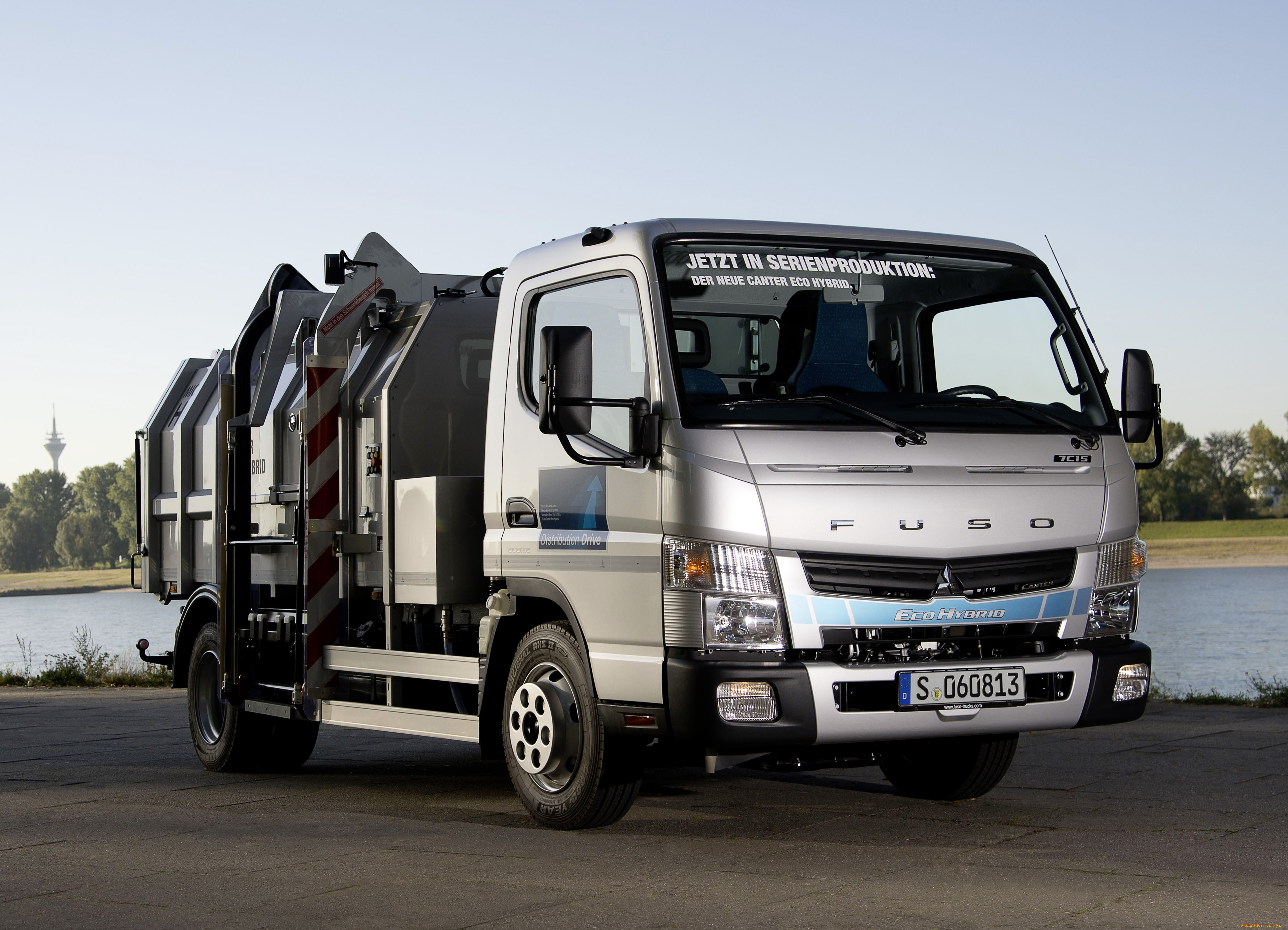 автомобили, мусоровозы, fe7, eco, hybrid, canter, 7c15, fuso, mitsubishi