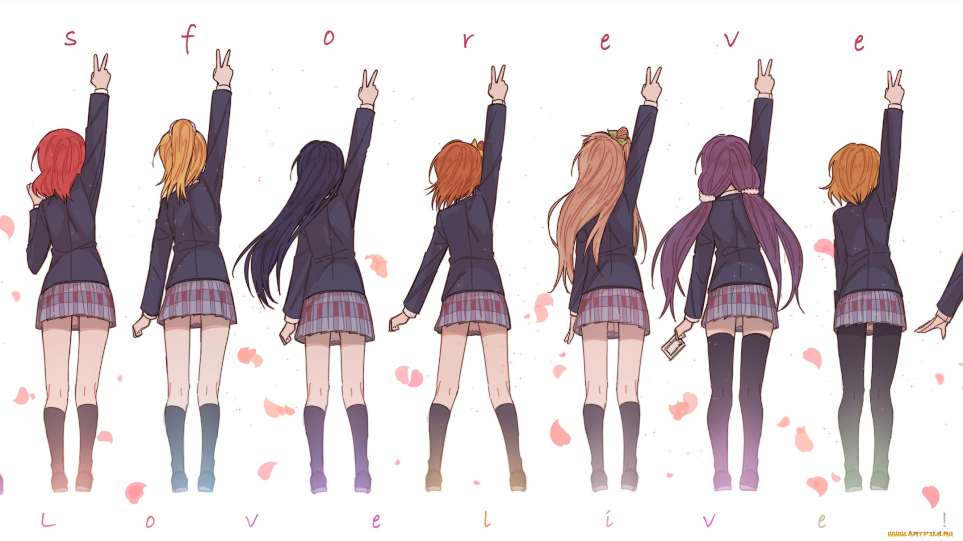 аниме, love, live, , school, idol, project, группа, девочки