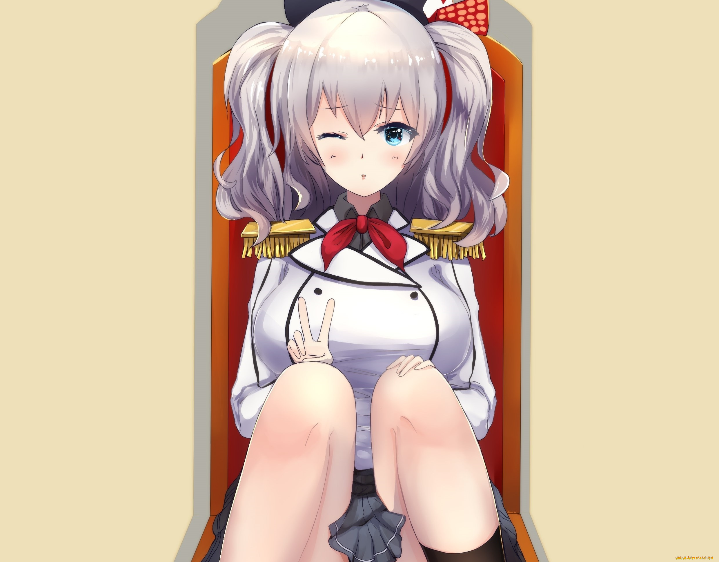 аниме, kantai, collection, девушка