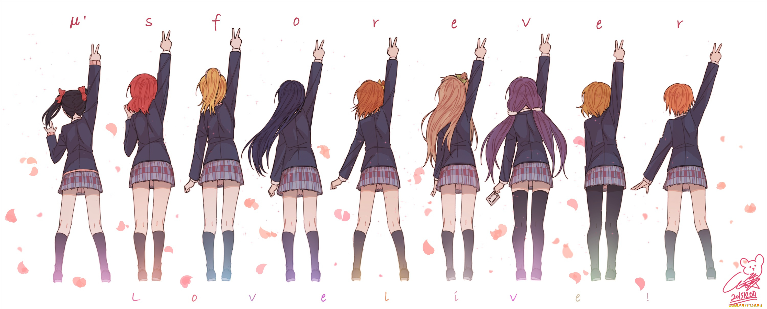 аниме, love, live, , school, idol, project, группа, девочки