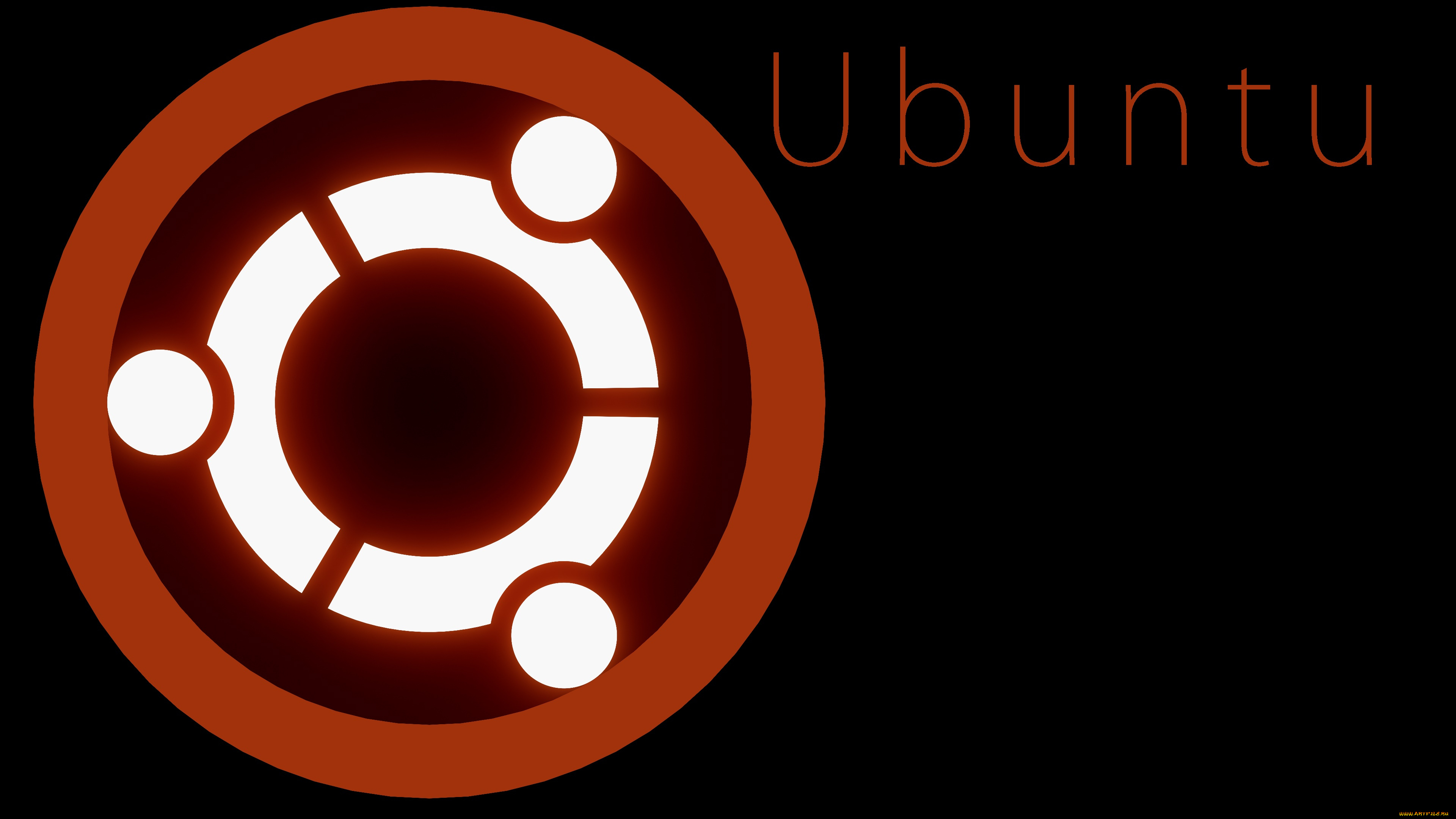 компьютеры, ubuntu, linux, фон, логотип