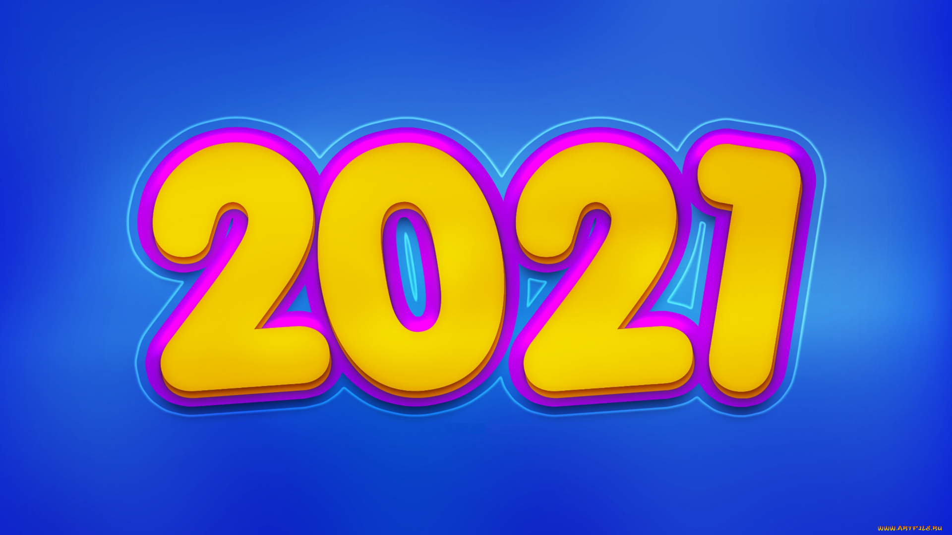 праздничные, -, разное, , новый, год, новый, год, 2021, синий, фон, с, новым, годом, 3d, концепции, желтые, цифры