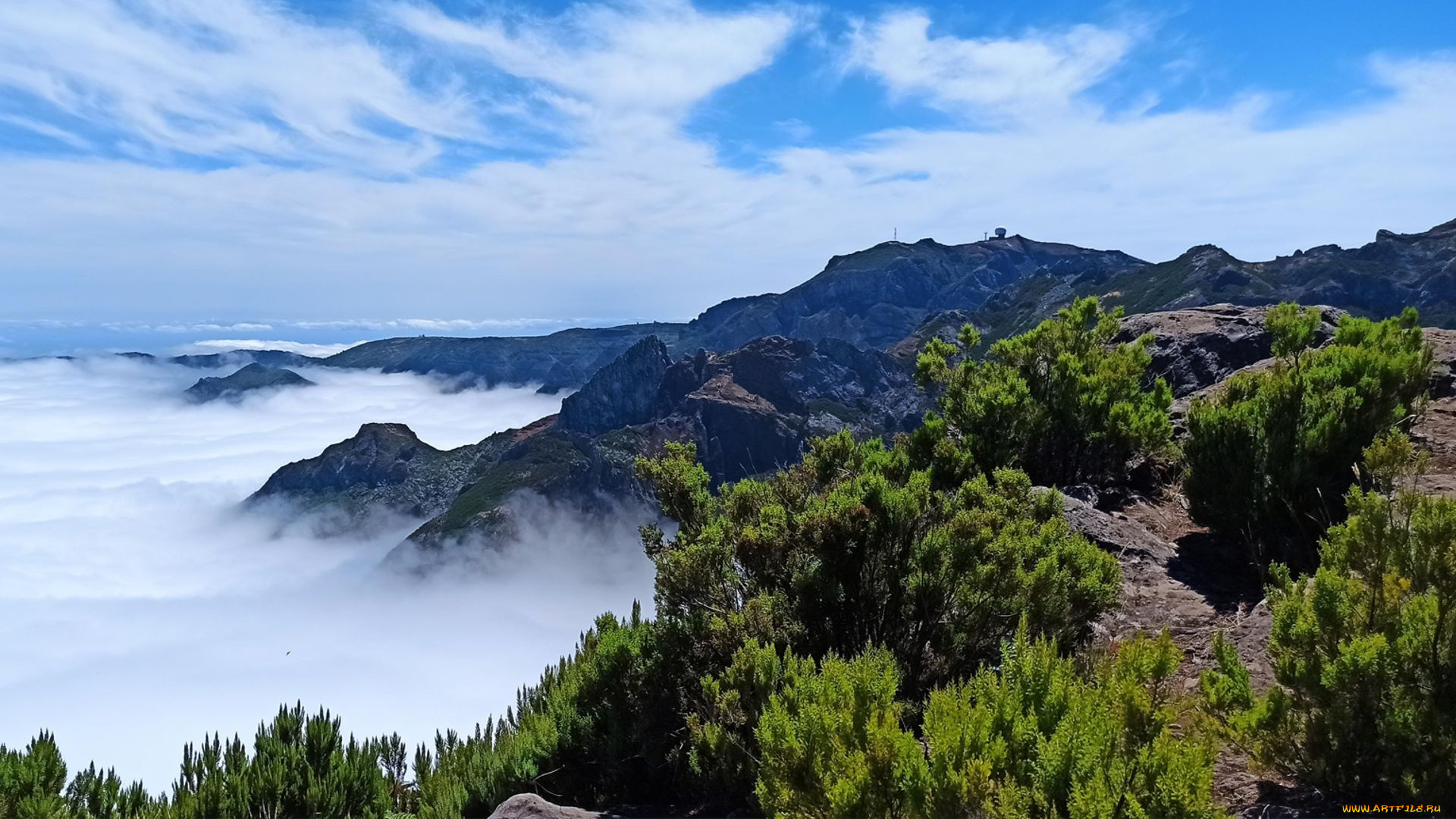 pico, ruivo, madeira, природа, горы, pico, ruivo