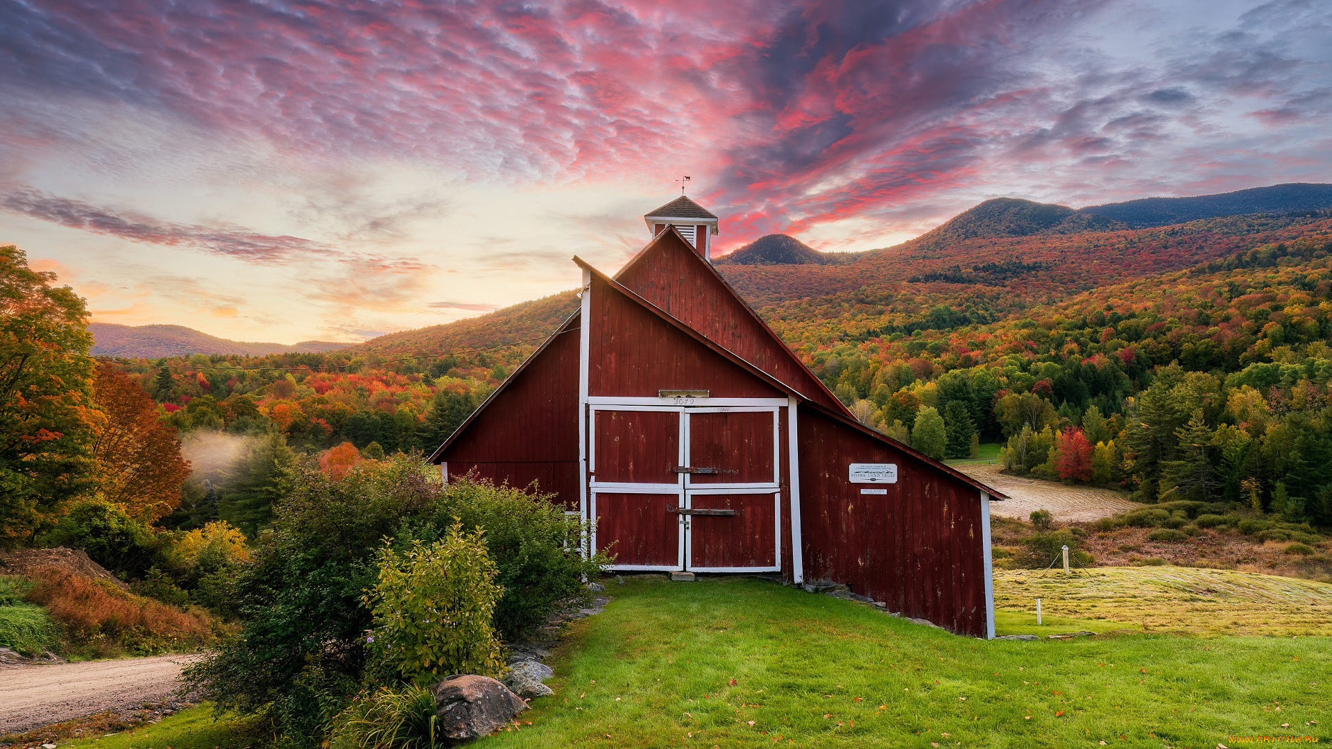 vermont, usa, города, -, здания, , дома