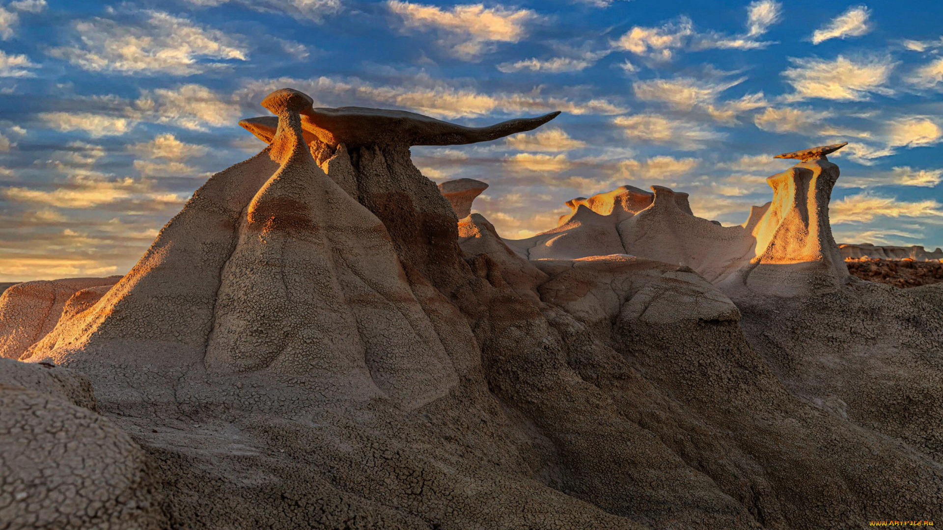 bisti, badlands, new, mexico, природа, горы, bisti, badlands, new, mexico