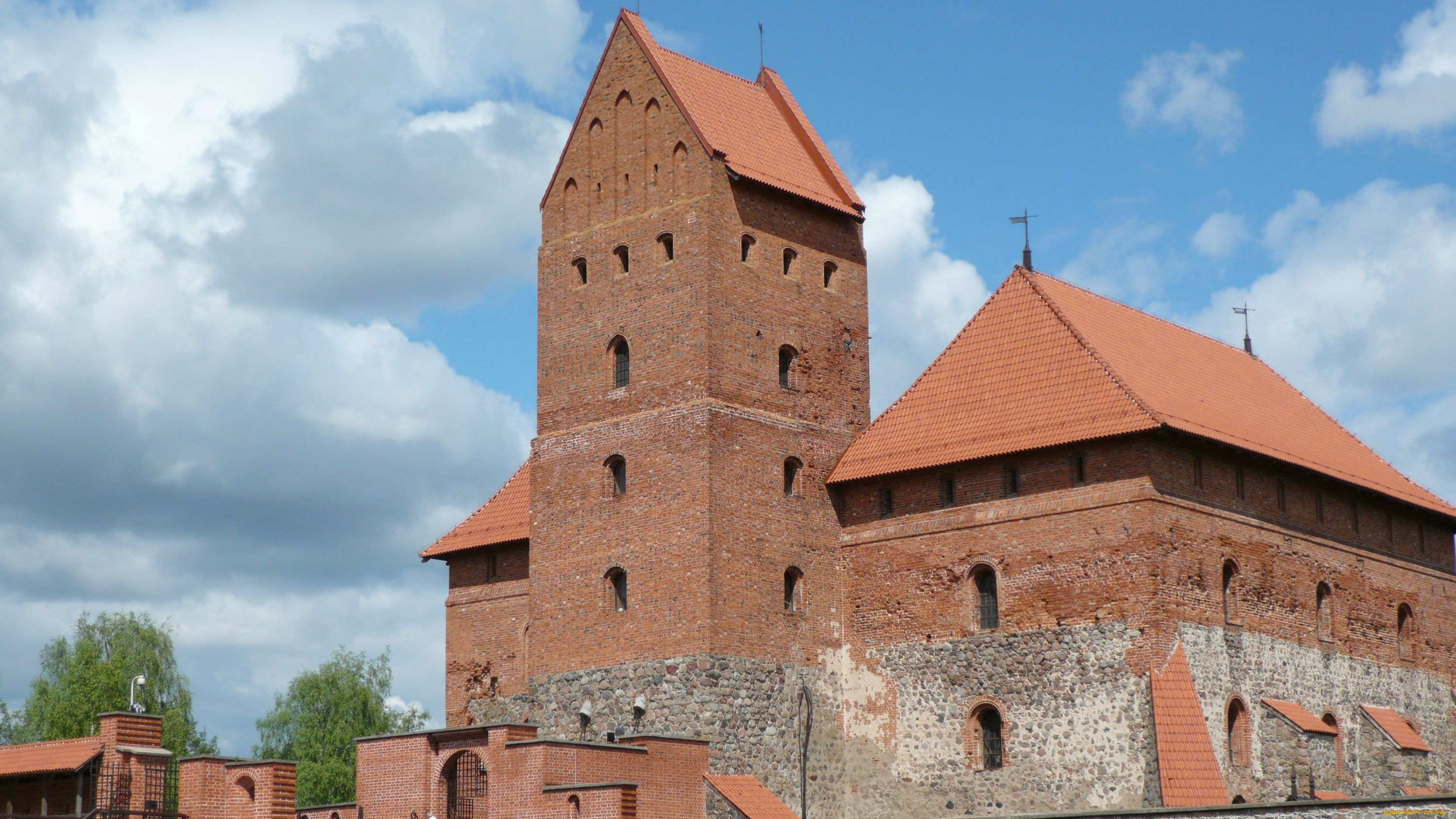 trakai, lithuania, города, дворцы, замки, крепости