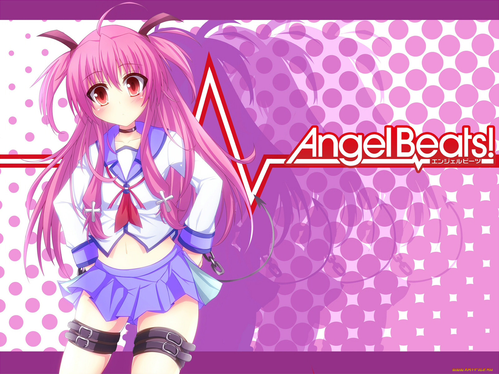 angel, beats, аниме