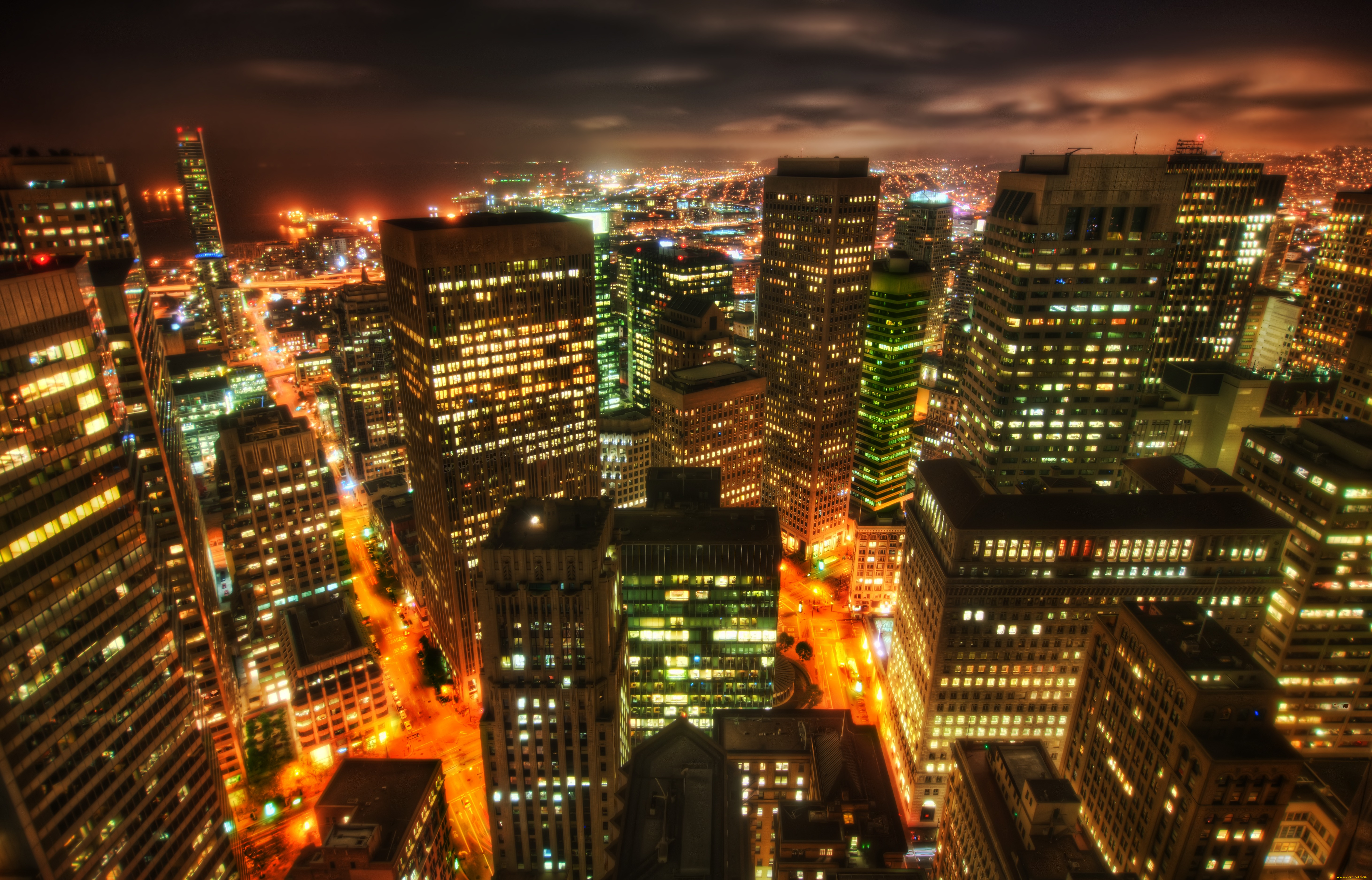 Картинки города. Сан Франциско небоскребы ночью. Вид на ночной город Сан Франциско. Сан-Франциско город вид сверху на город. Токио Сан Франциско.