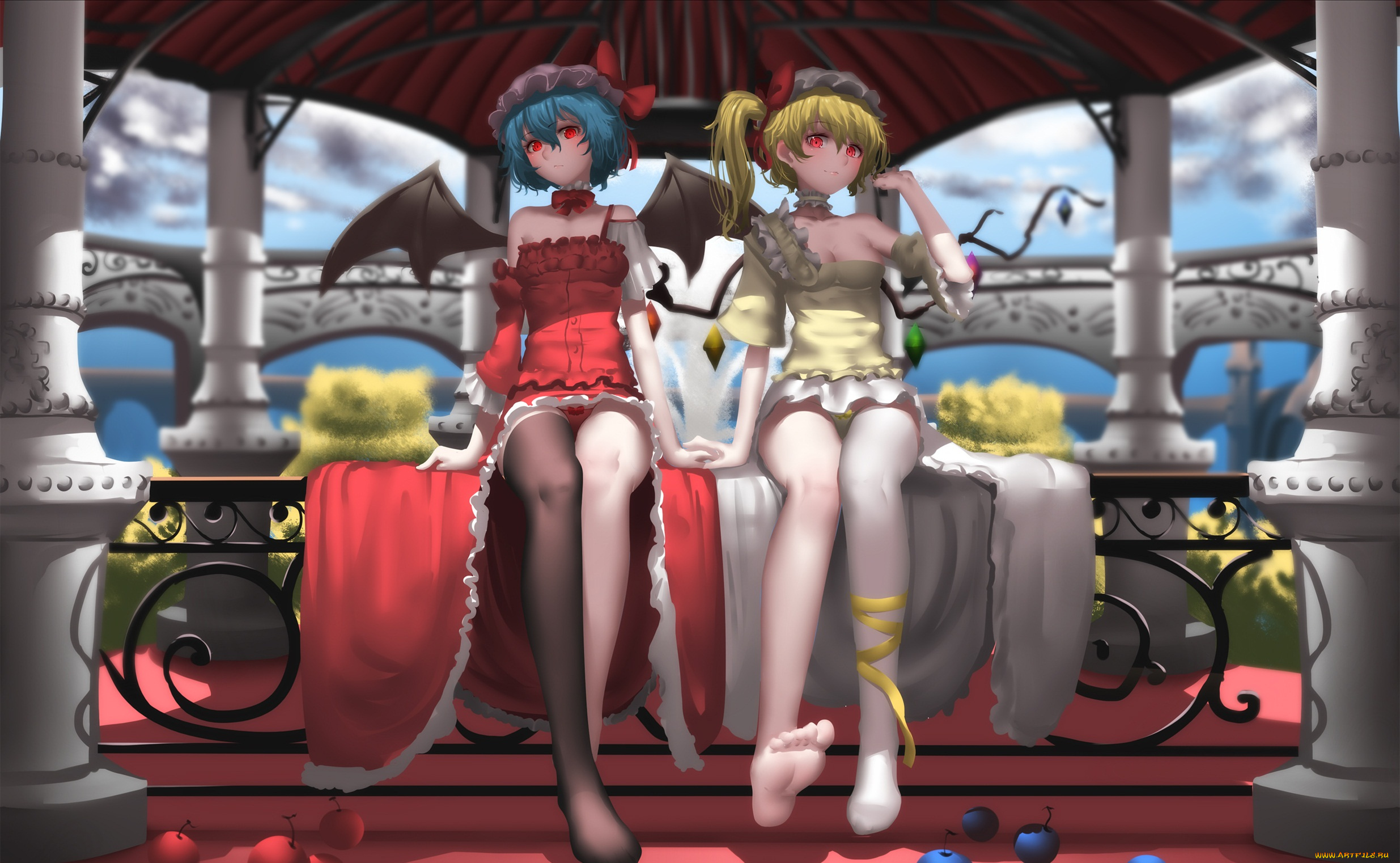 автор, , hk, , zxd0554, аниме, touhou, remilia, scarlet, flandre