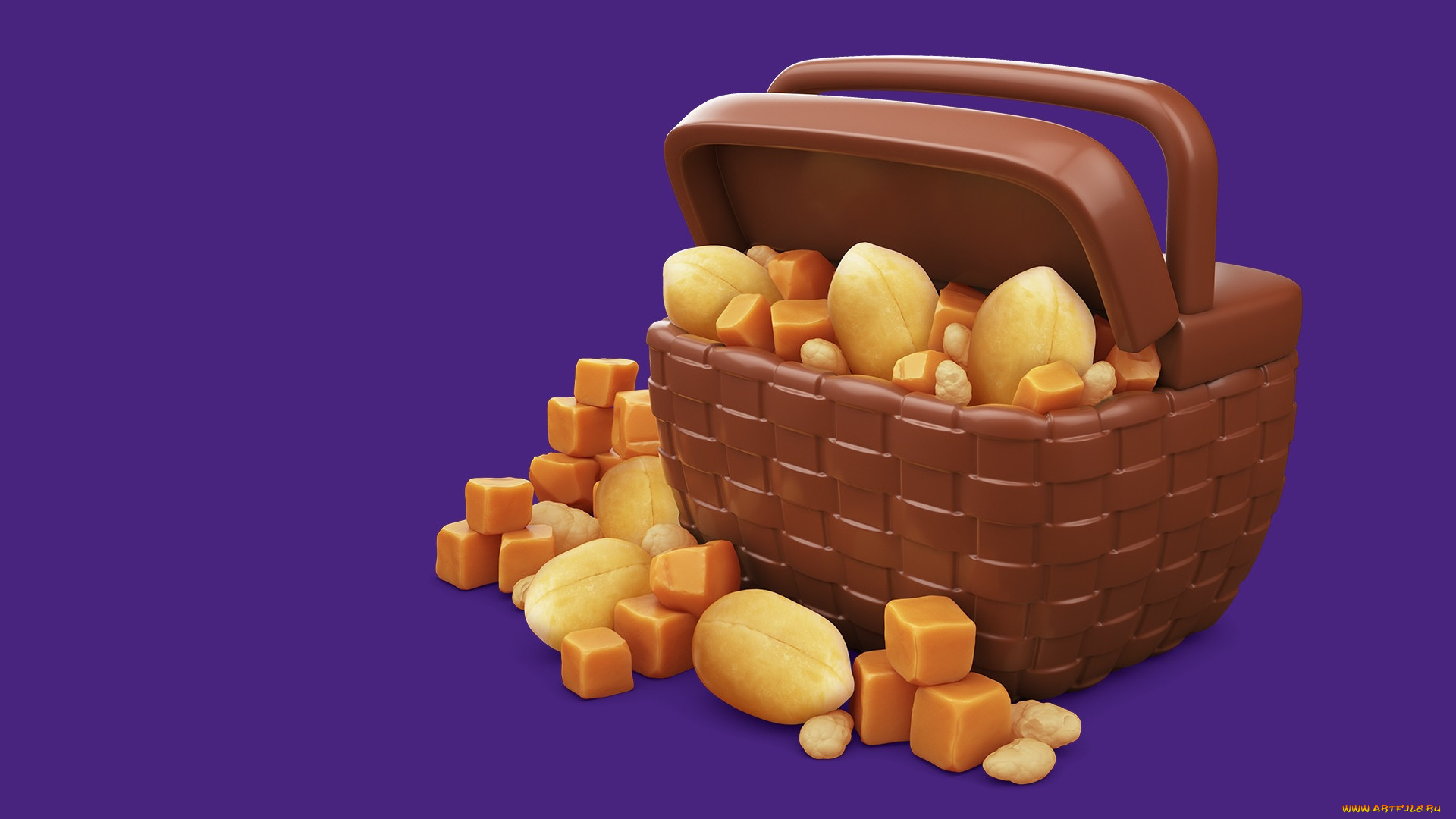 еда, конфеты, , шоколад, , сладости, орех, вкусняшки, ириска, cadbury, dairy, milk, icons, 3d, aj, jefferies, орешки, шоколад