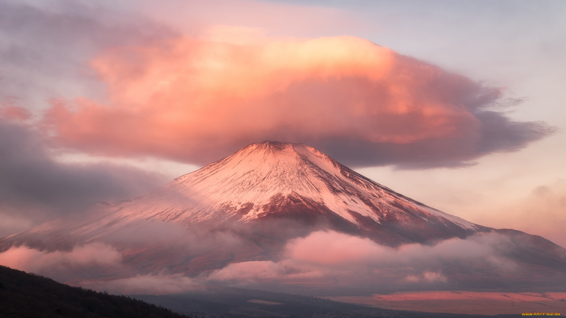 fuji, природа, горы, простор