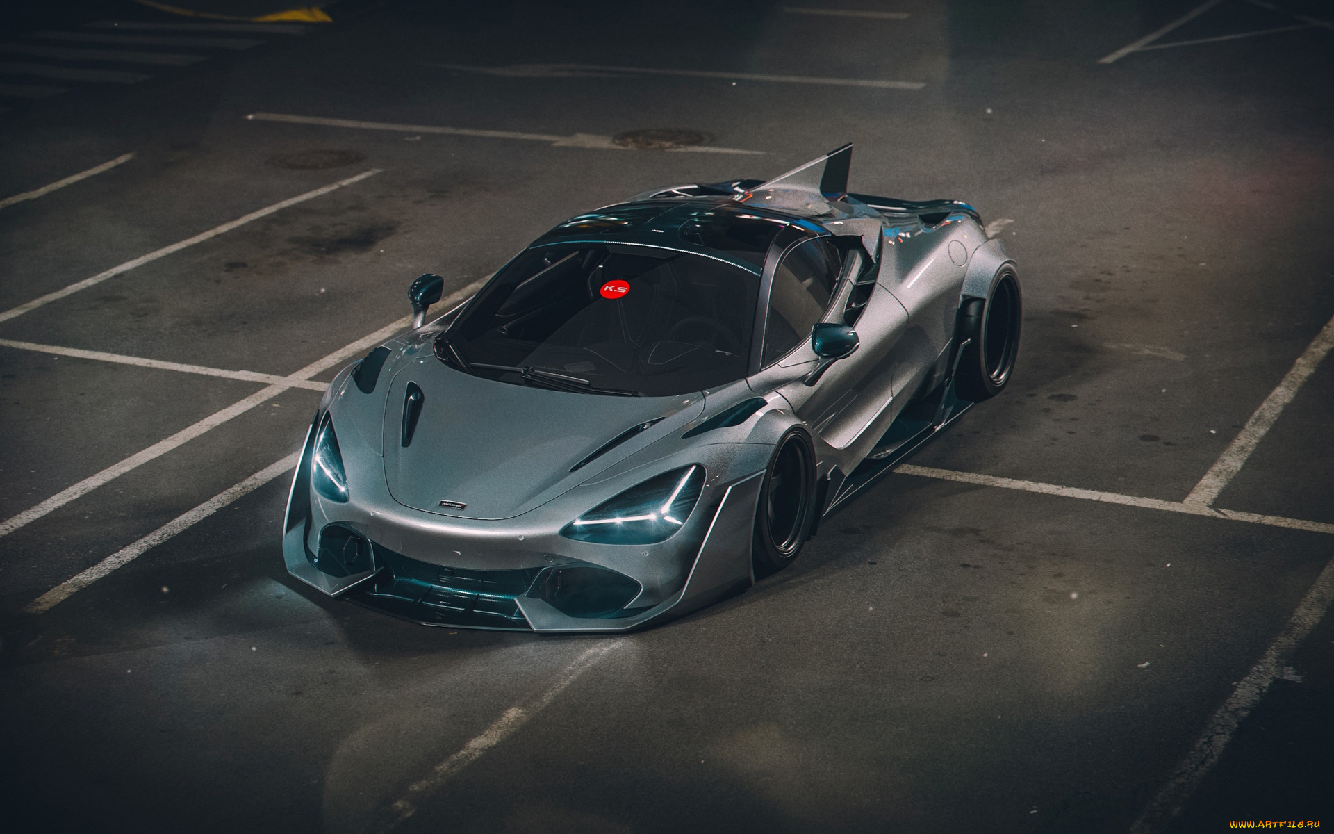 mclaren, 720s, автомобили, mclaren, транспортное, средство, автомобиль, 720s, высокий, угол, серебристый