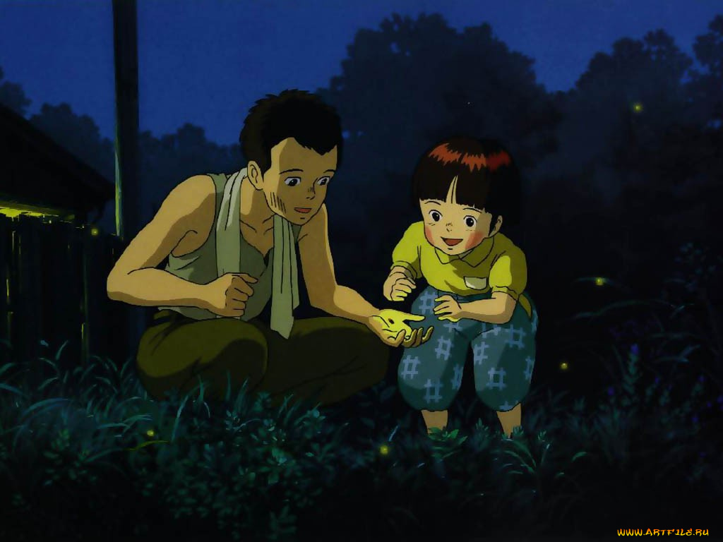 аниме, grave, of, the, fireflies