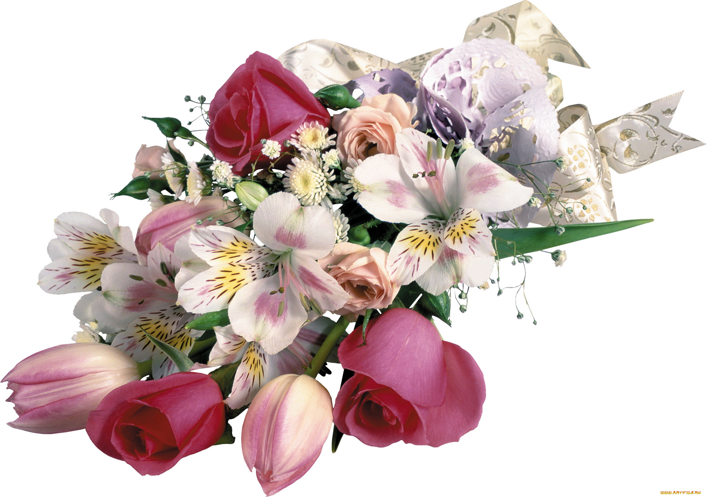 Букет цветов с днем рождения женщине