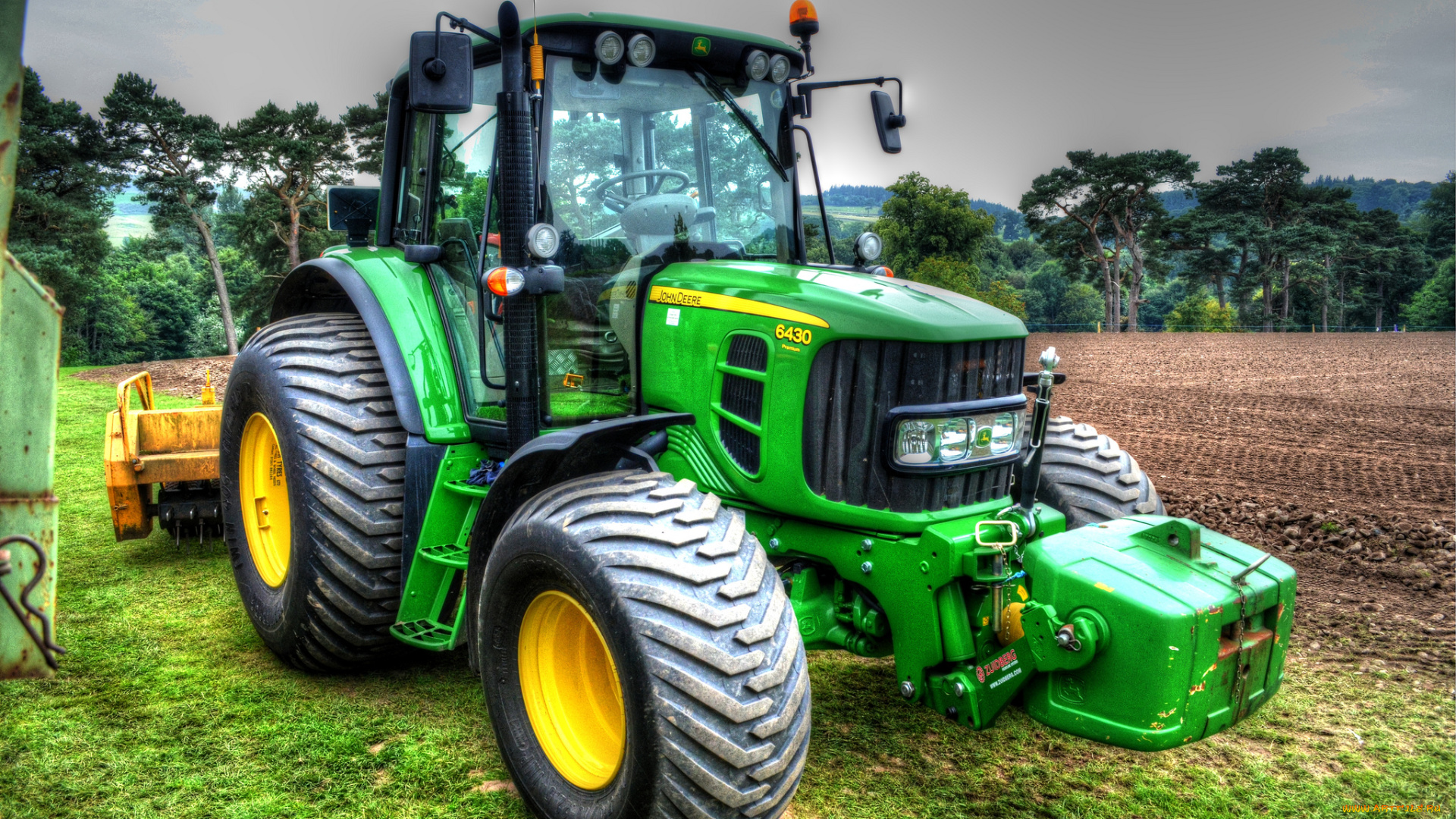 john, deere, 8430, premium, техника, тракторы, колесный, трактор, поле