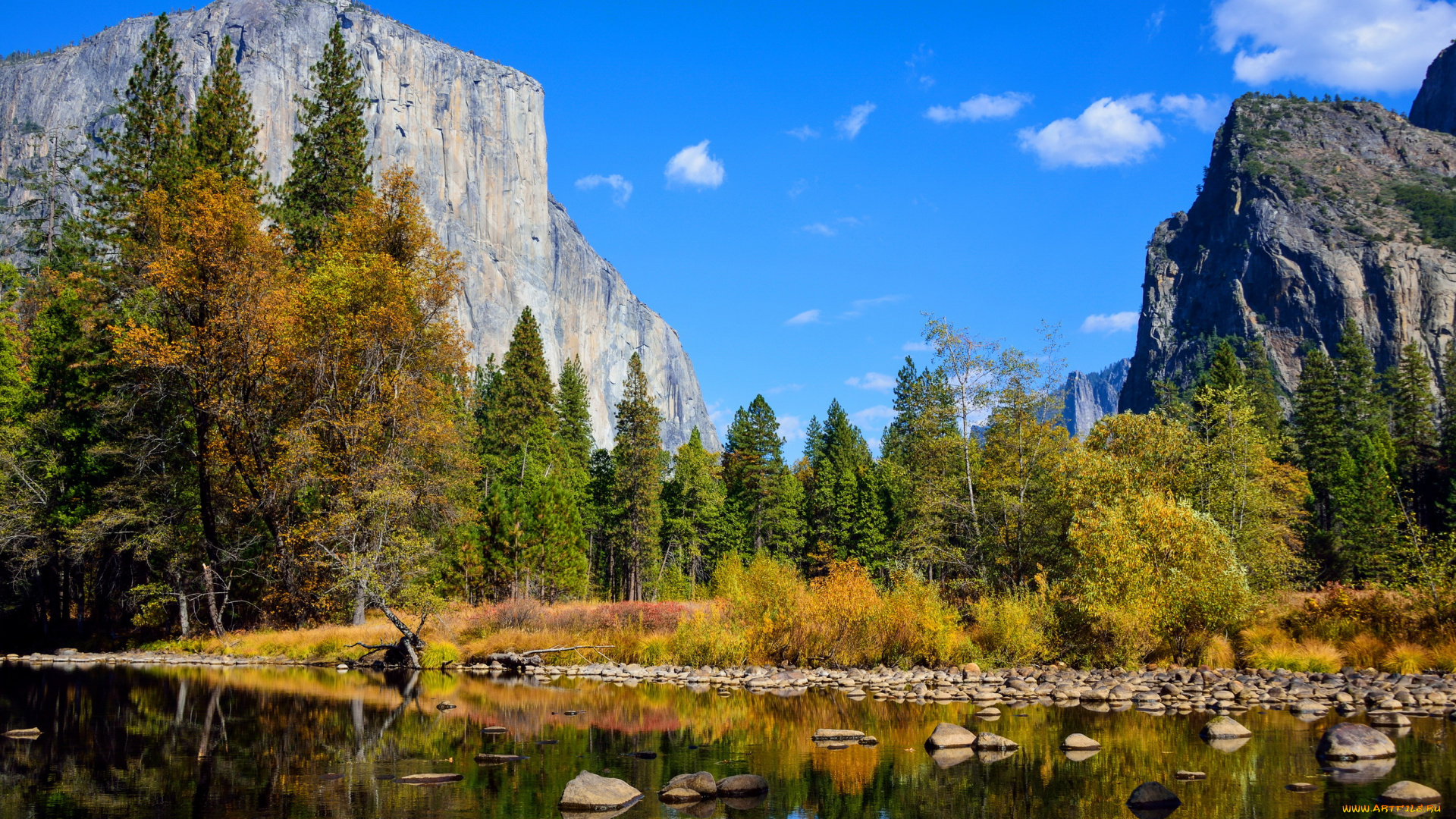 yosemite, national, park, california, природа, пейзажи, горы, озеро, скала, лес, national, park, yosemite