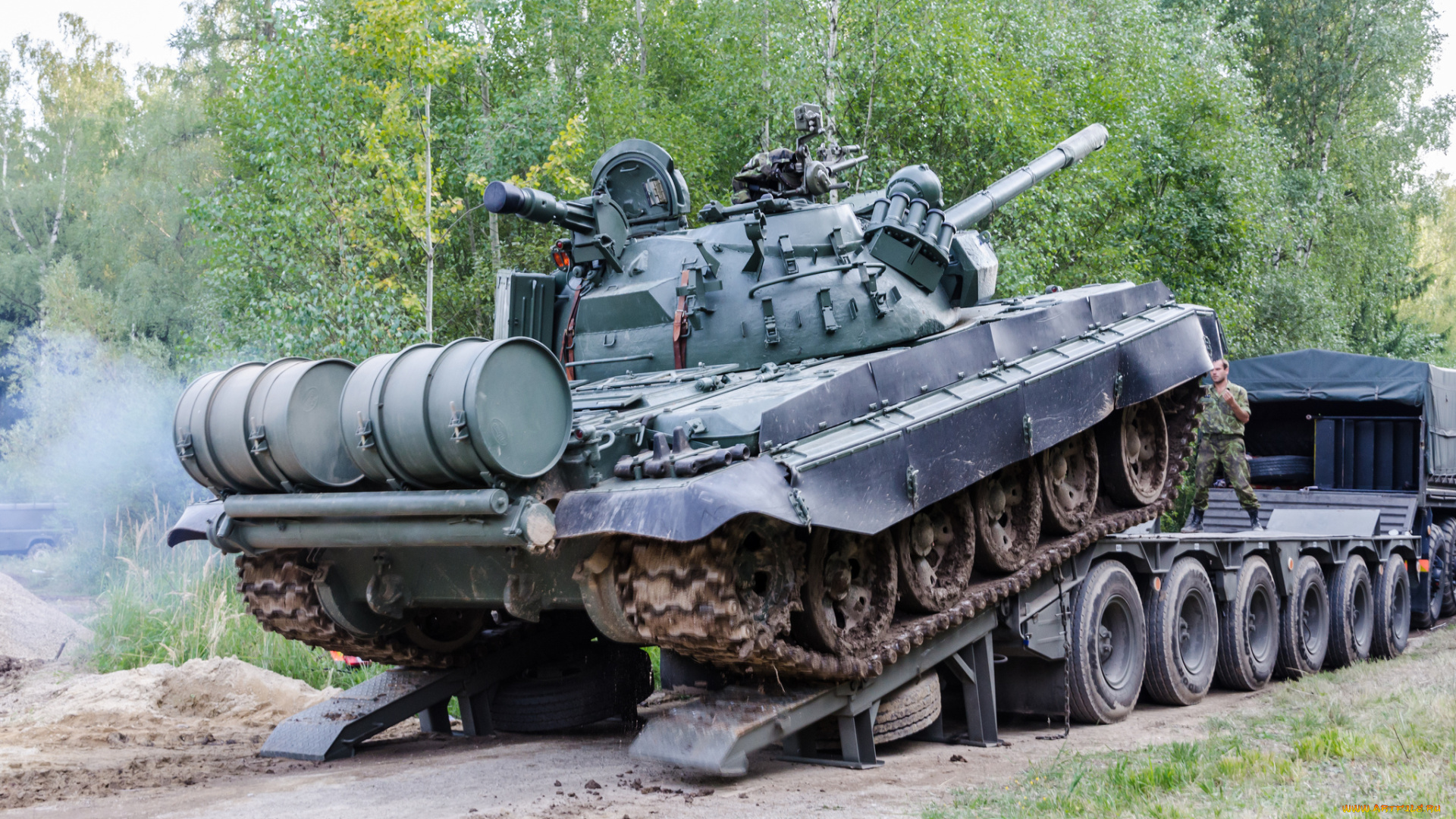 t-55am2, техника, военная, техника, бронетехника, танк