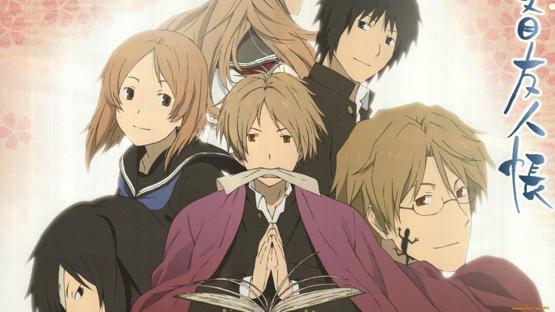 аниме, natsume, yuujinchou, тетрадь, дружбы