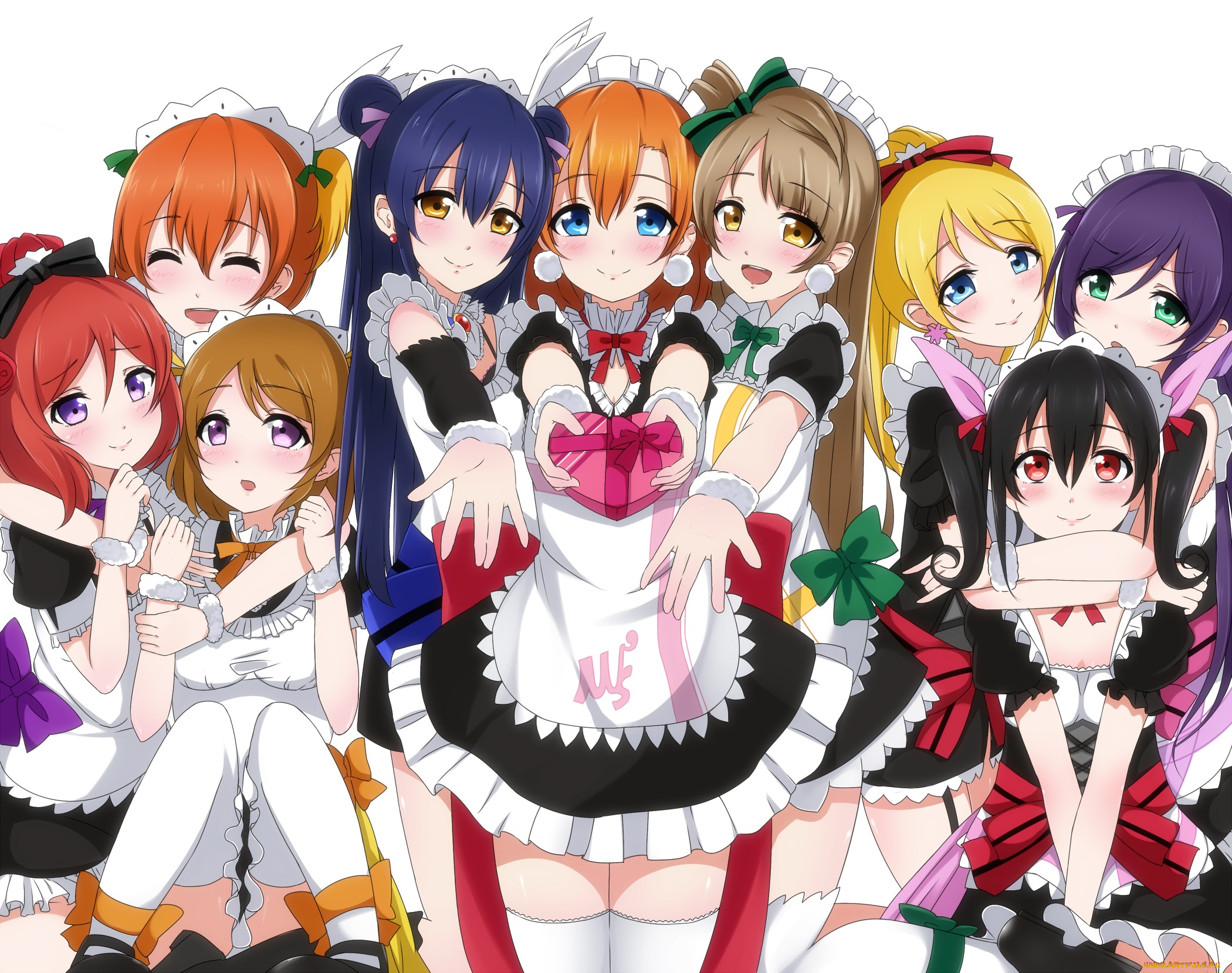 аниме, love, live, , school, idol, project, девочки