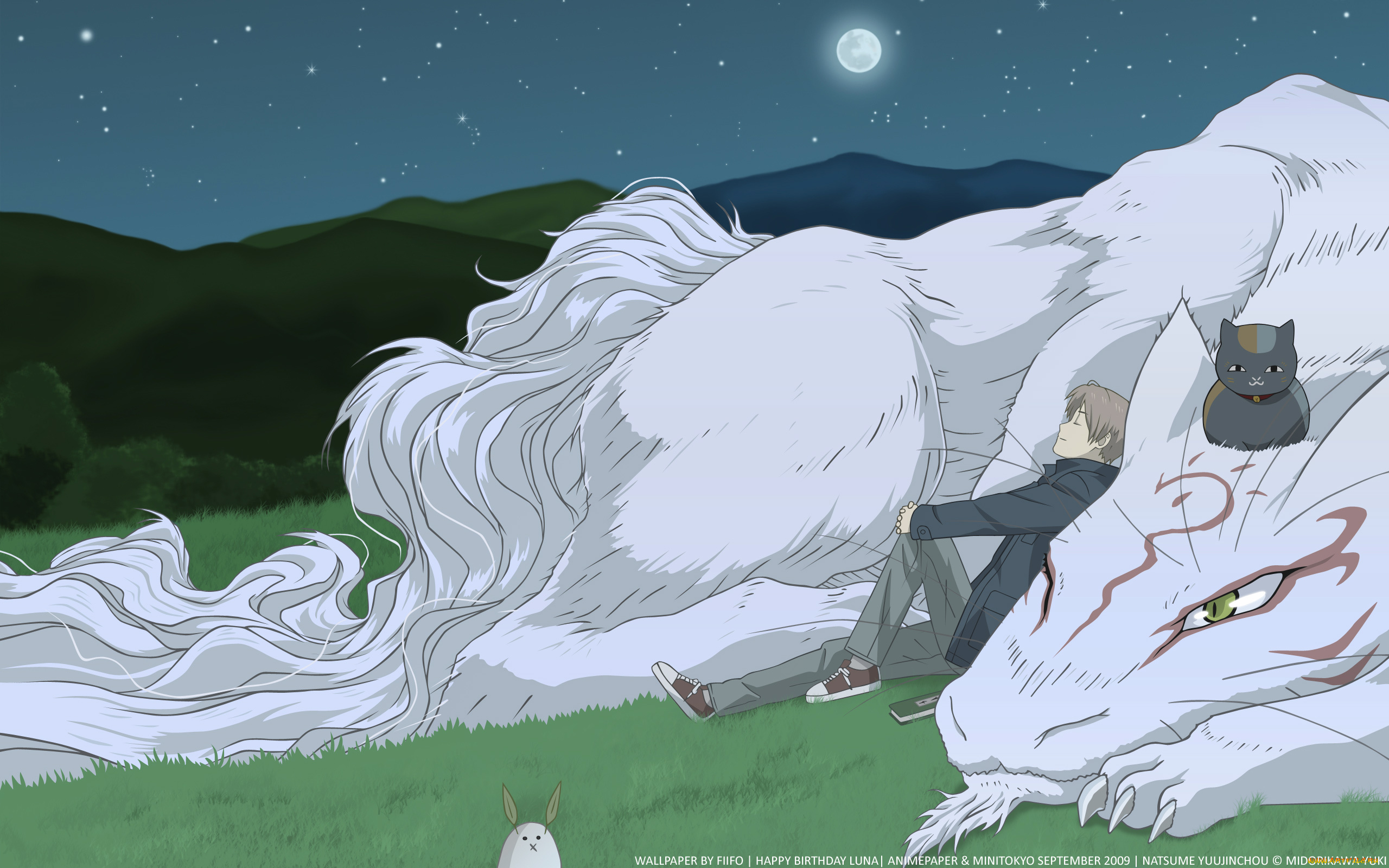 аниме, natsume, yuujinchou, тетрадь, дружбы