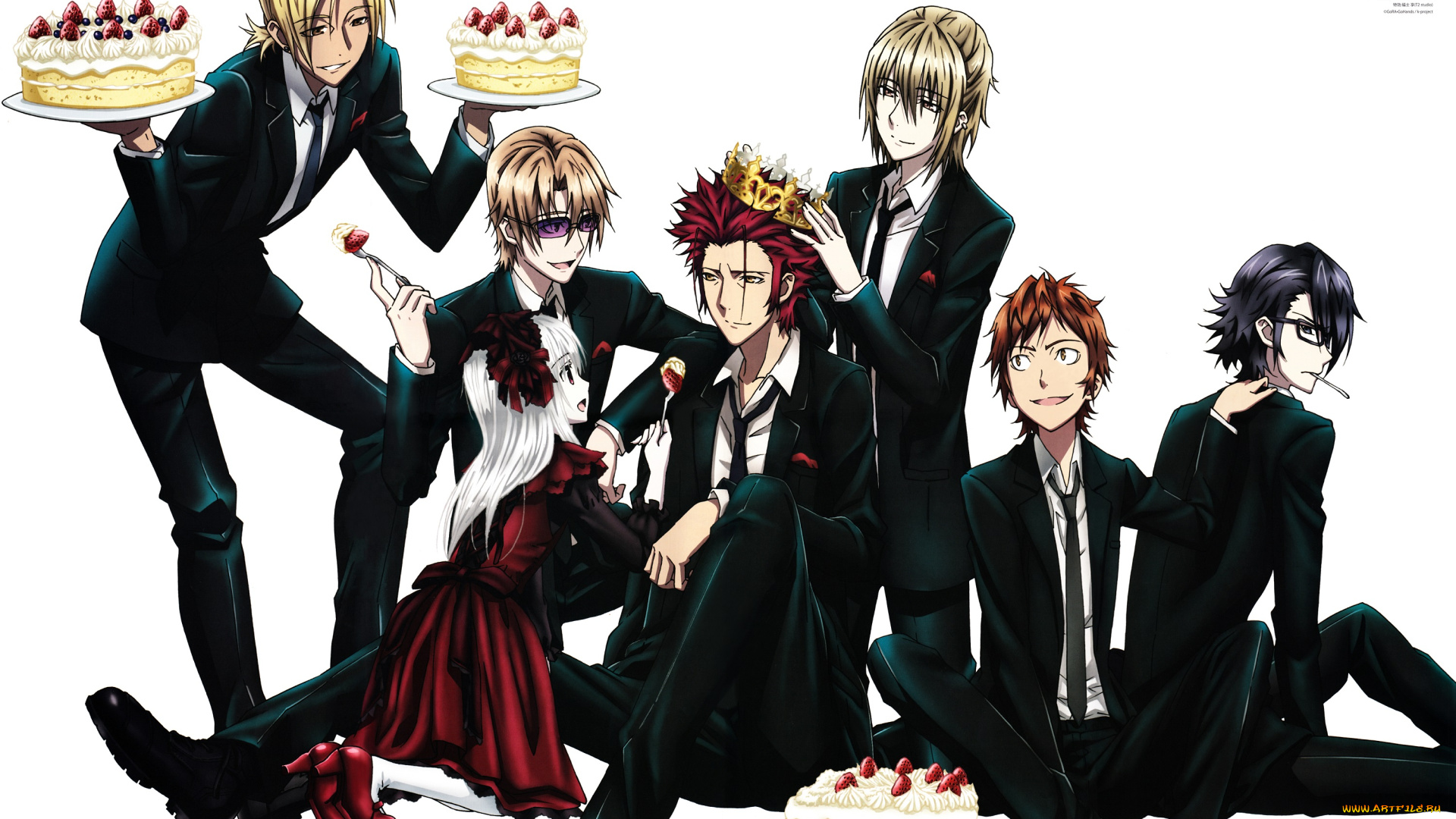 аниме, k, project, kamamoto, rikio, yata, misaki, totsuka, tatara, kusanagi, izumo, k, project, fushimi, saruhiko, suoh, mikoto, kushina, anna