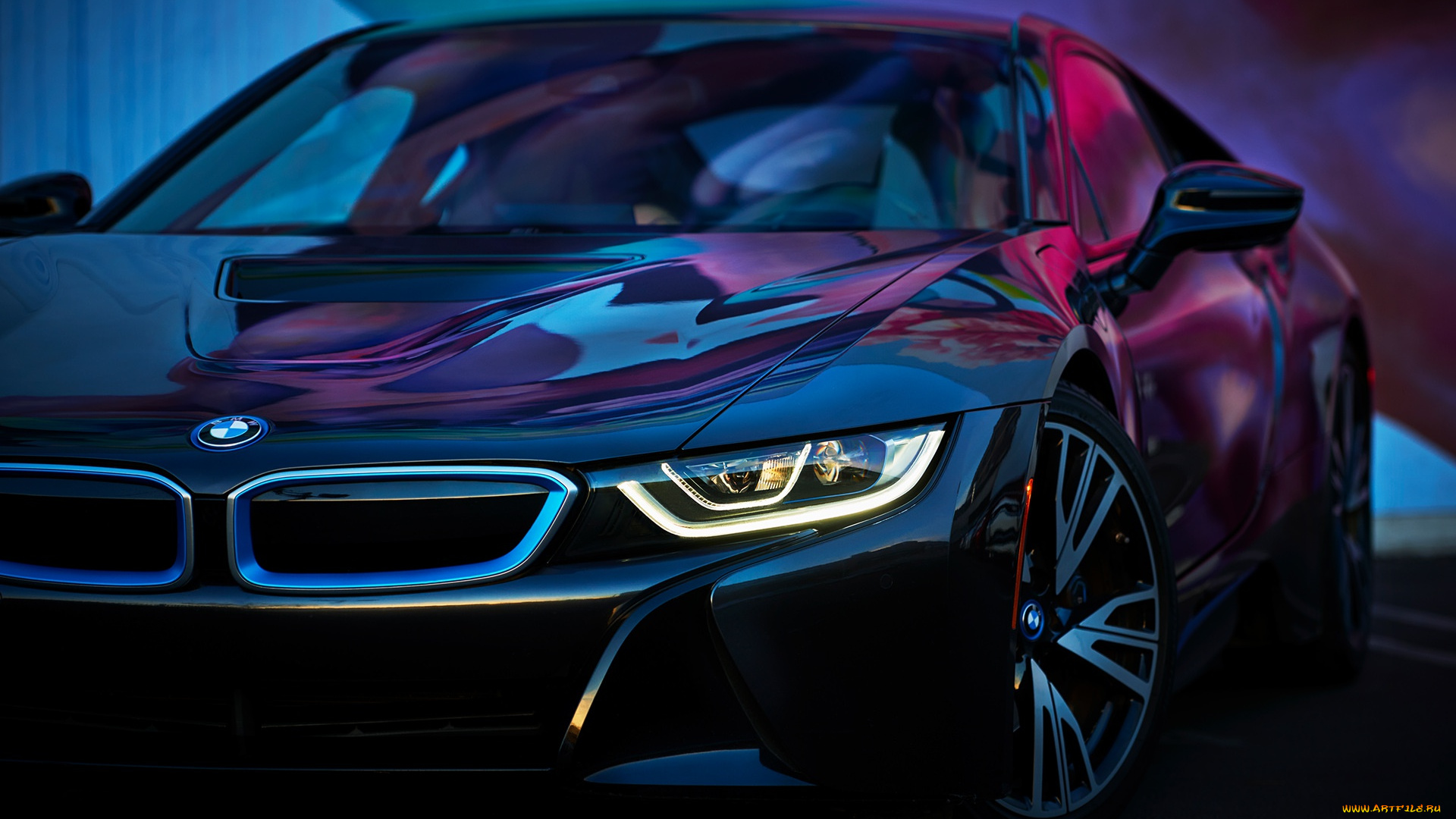 автомобили, bmw, цвета, вид, i8, машина