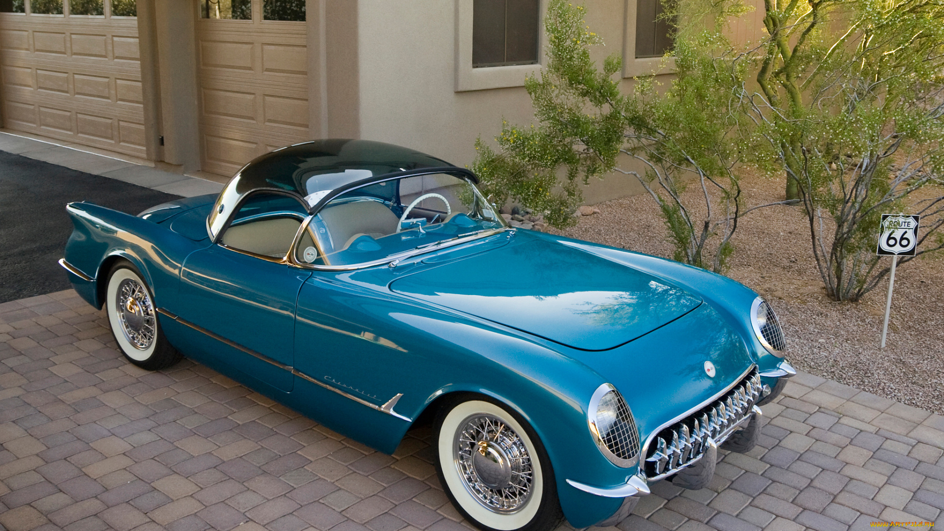 corvette, c1, bubbletop, 1954, автомобили, corvette, c1, bubbletop, 1954