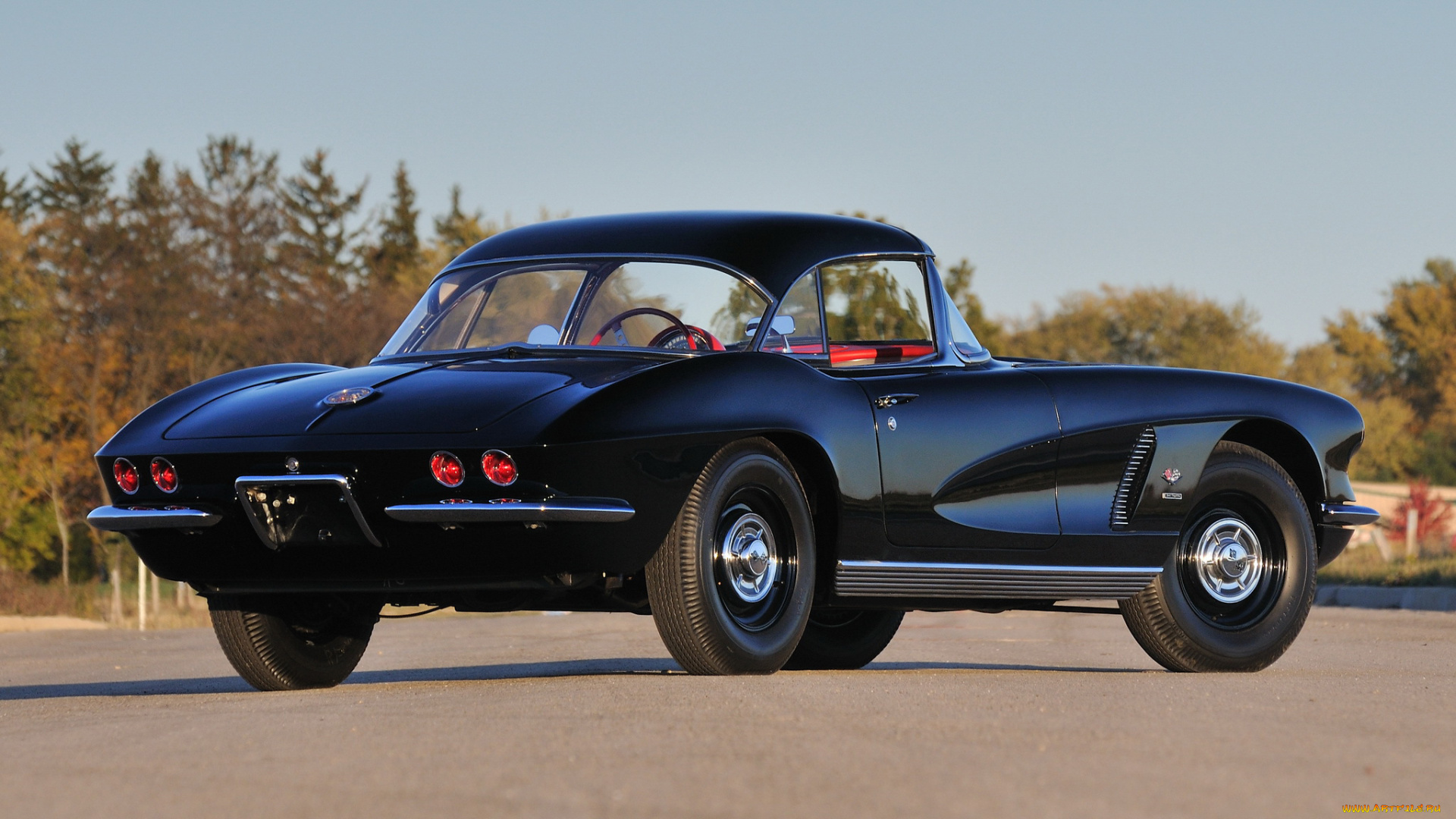 corvette, c1, fuel, injection, 1962, автомобили, corvette, c1, fuel, injection, 1962, чёрный