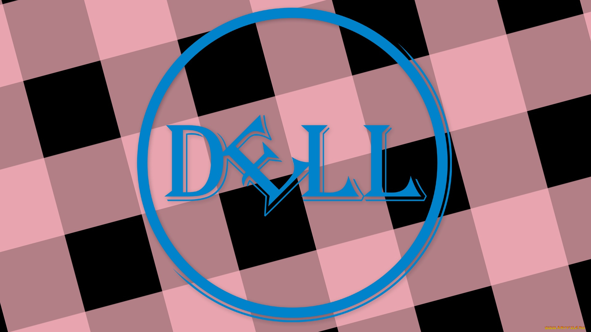 компьютеры, dell, фон, логотип