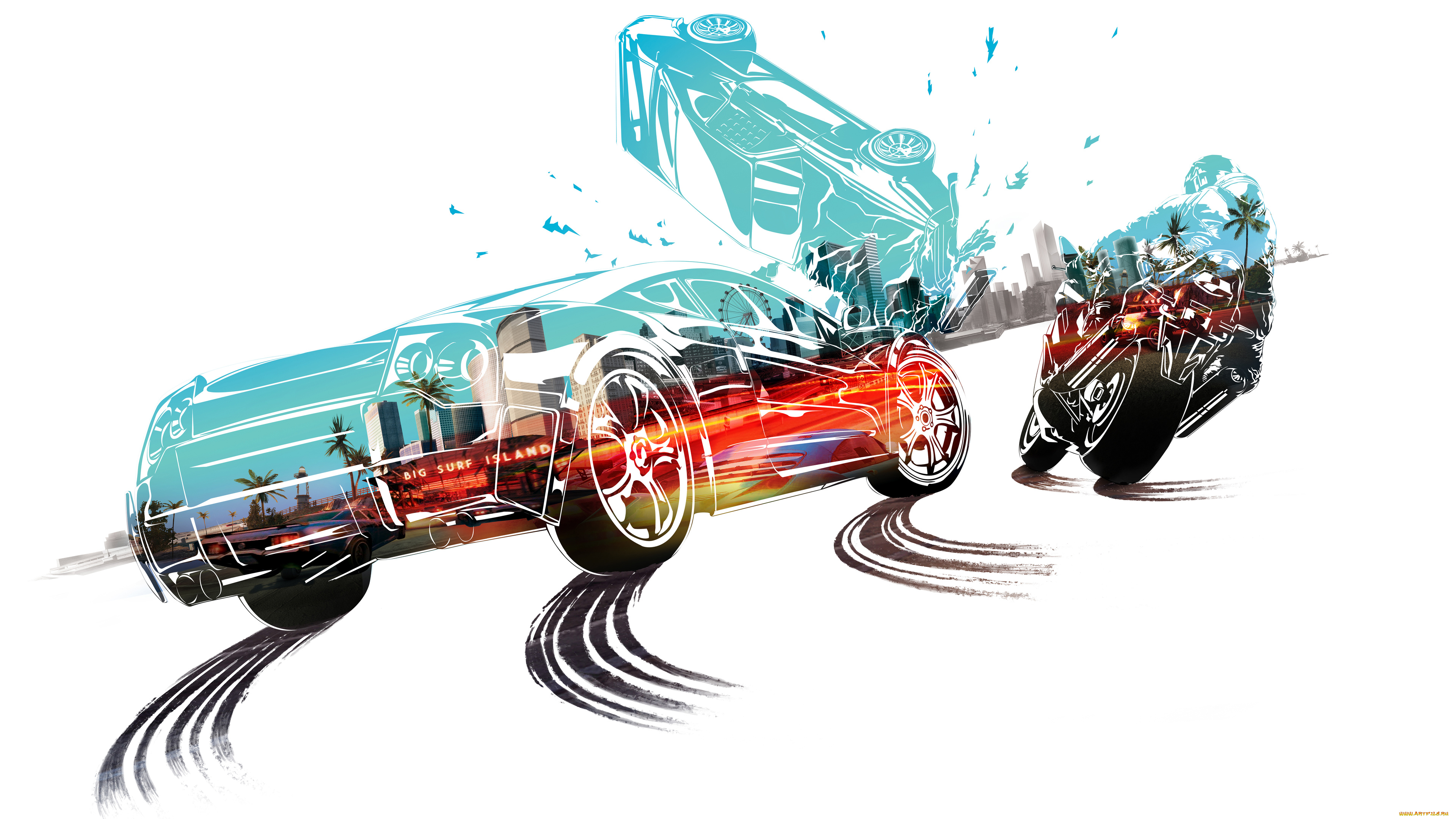 видео, игры, burnout, paradise, burnout, paradise, гонки, симулятор, аркада