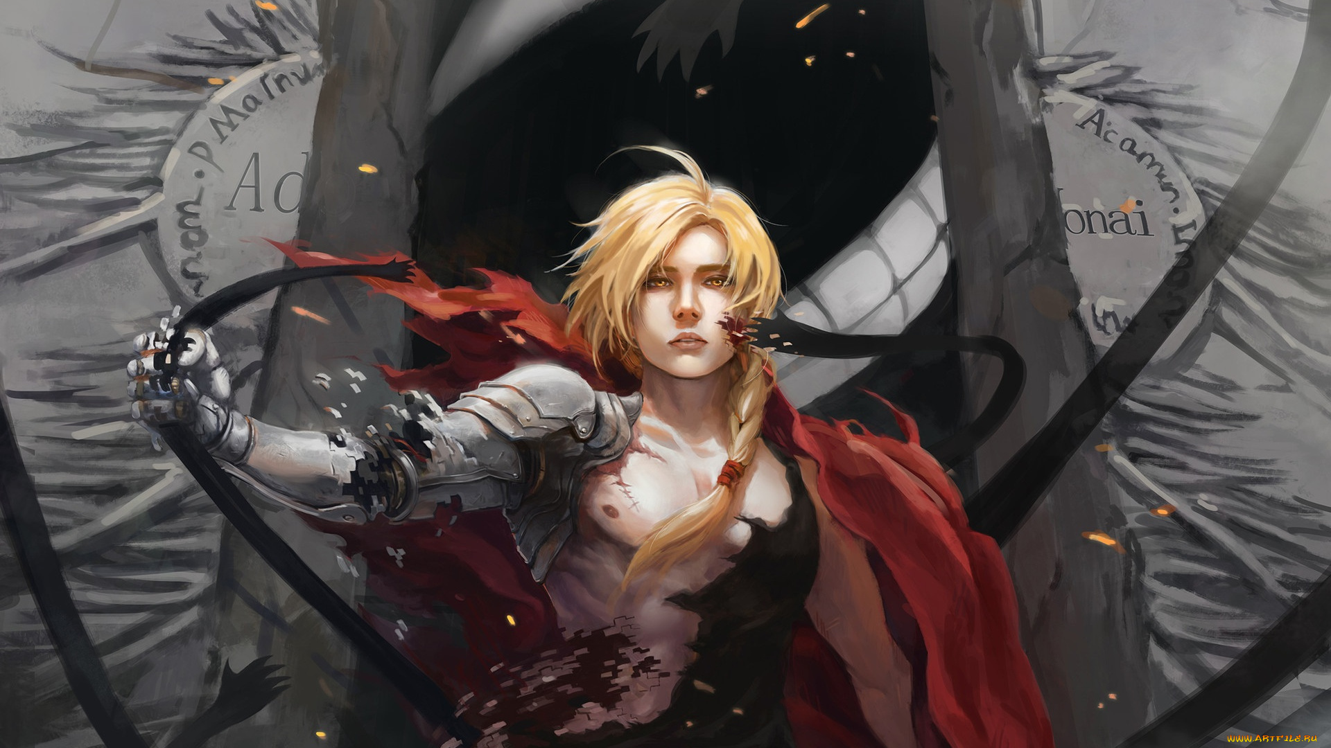 аниме, fullmetal, alchemist, стальной, алхимик